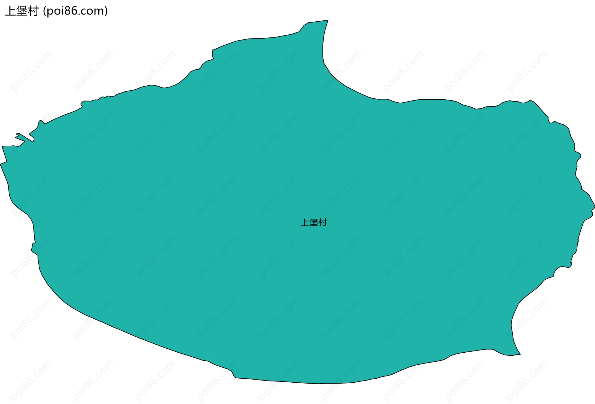 上堡村边界地图