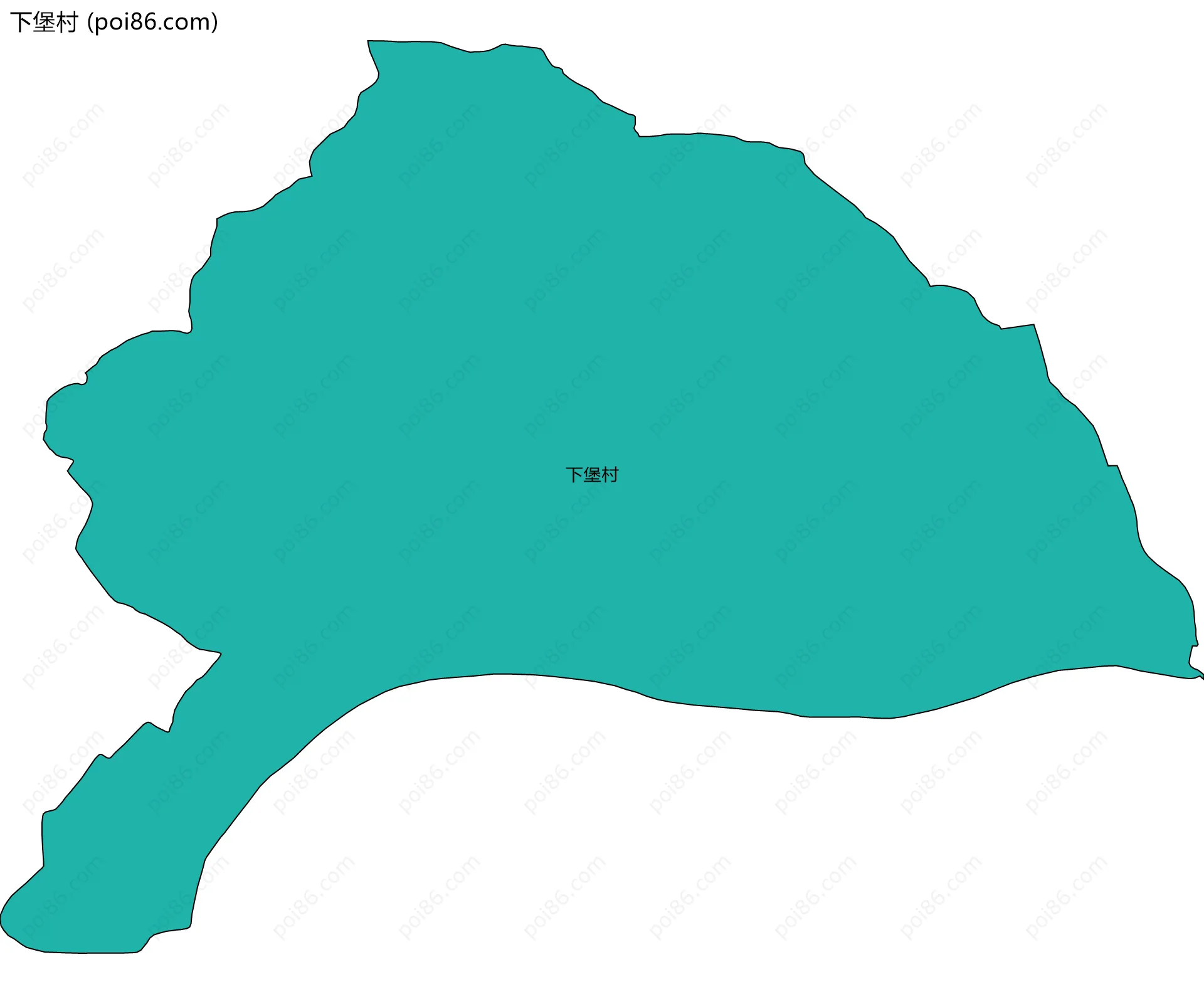 下堡村边界地图