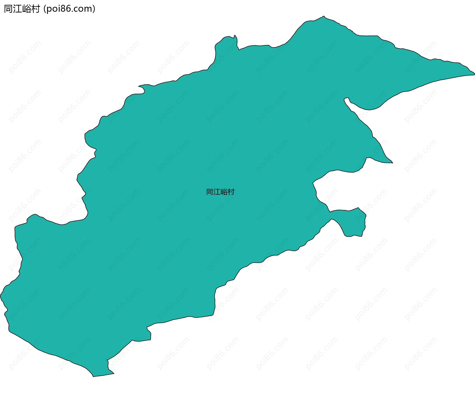 同江峪村边界地图