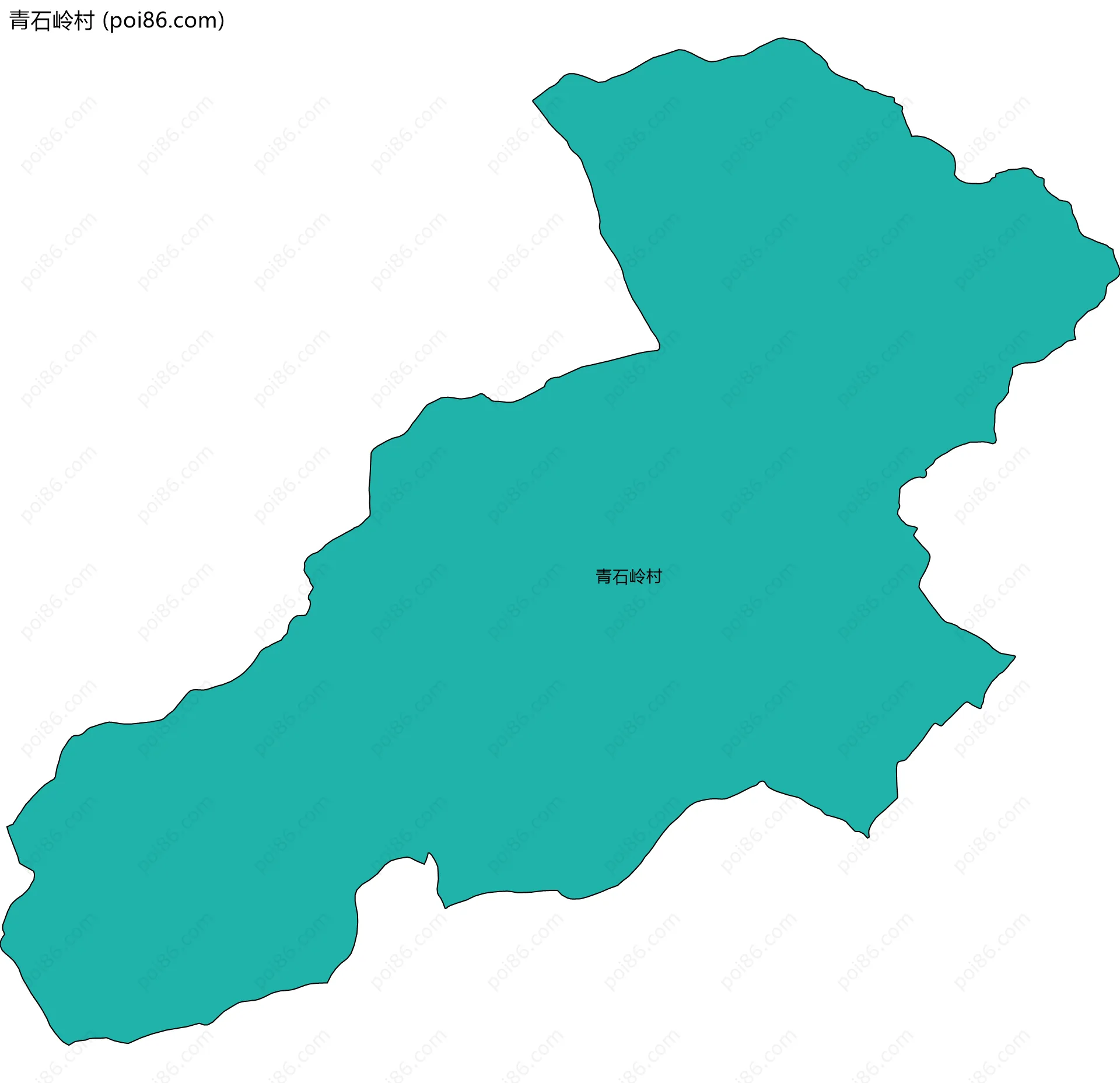 青石岭村边界地图