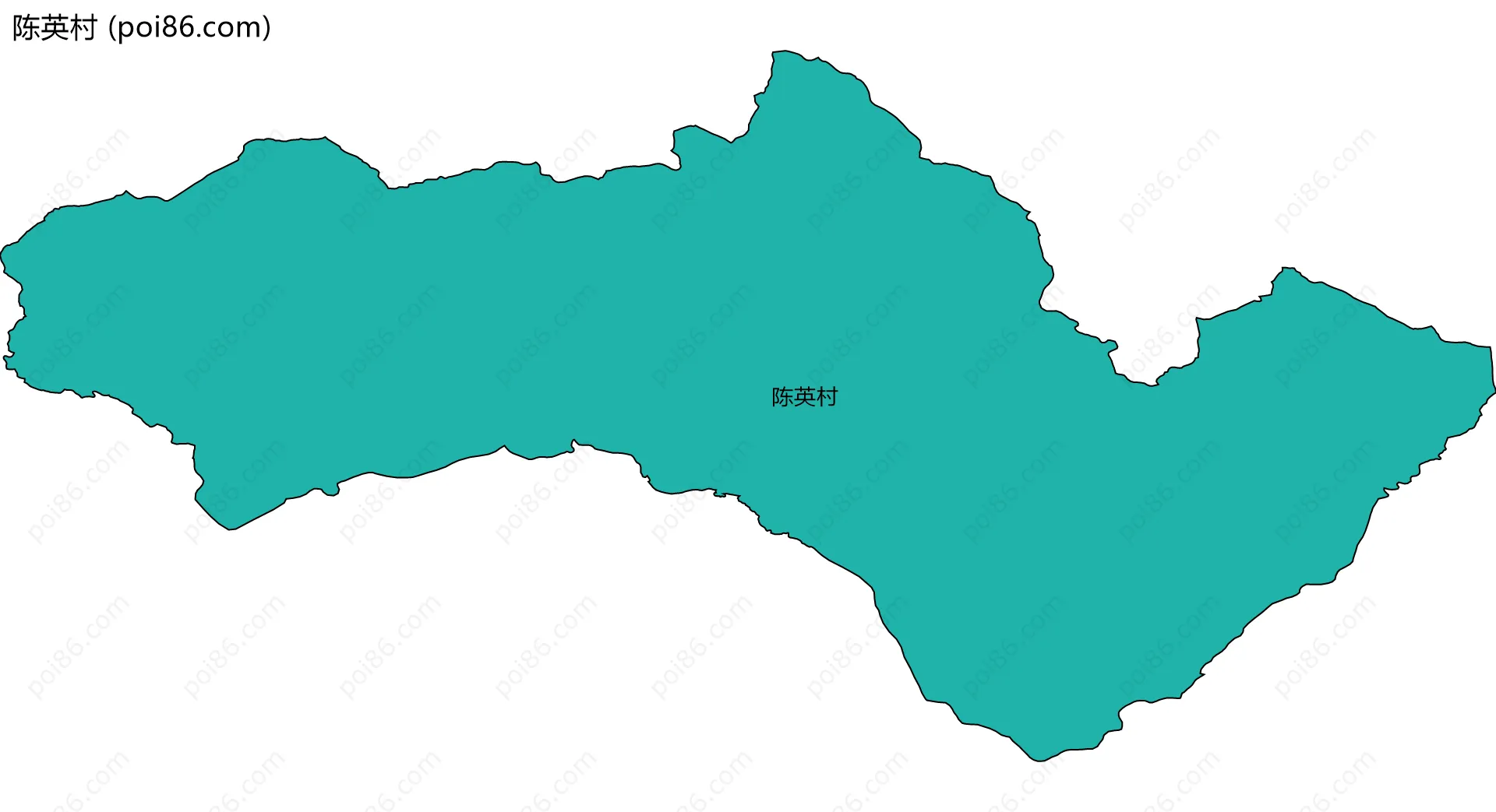 陈英村边界地图