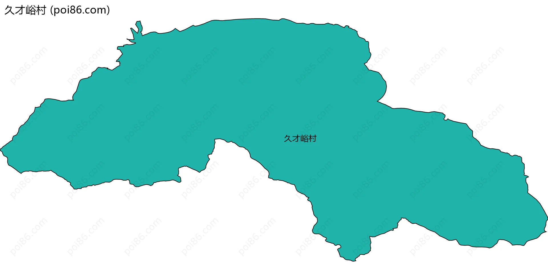 久才峪村边界地图