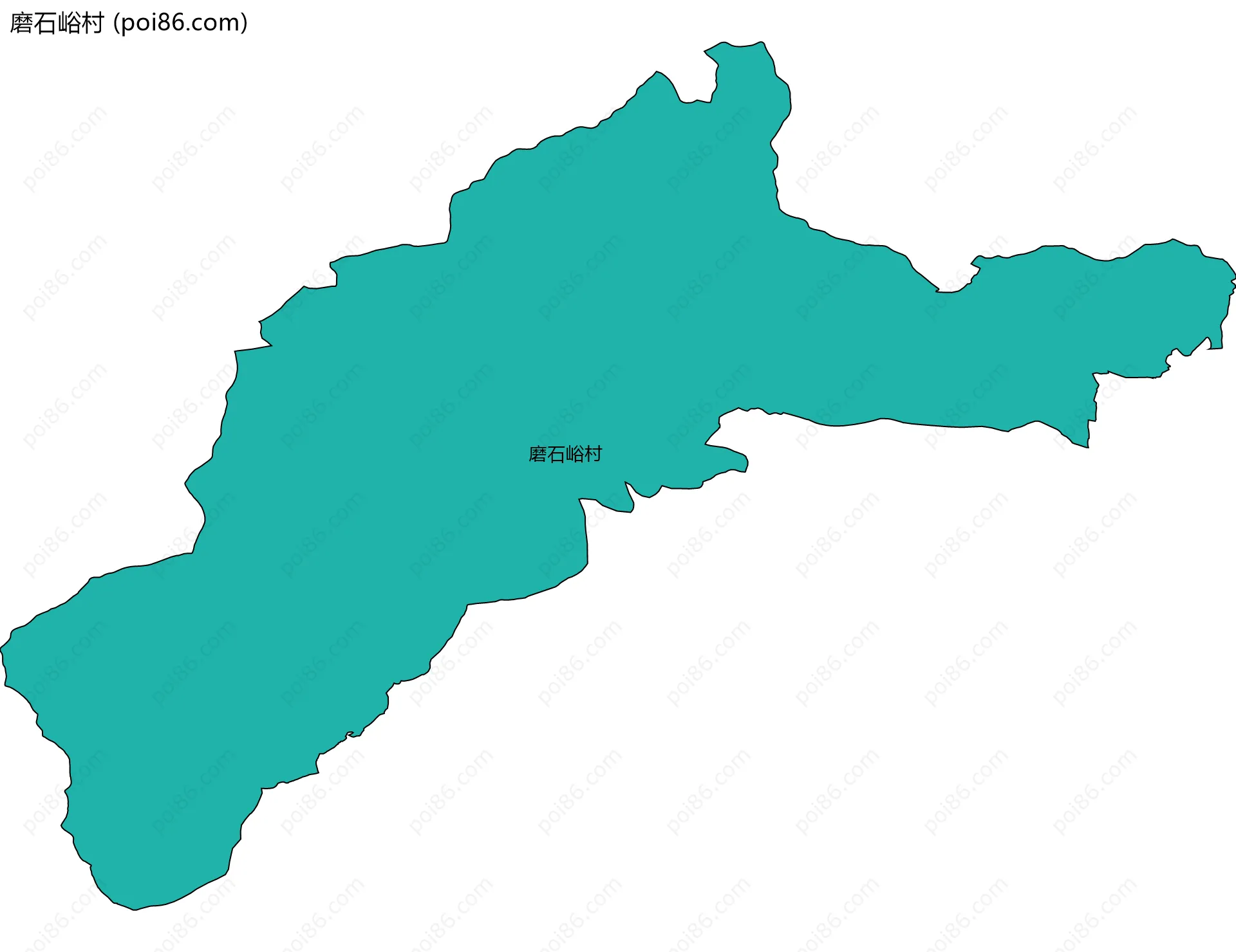 磨石峪村边界地图