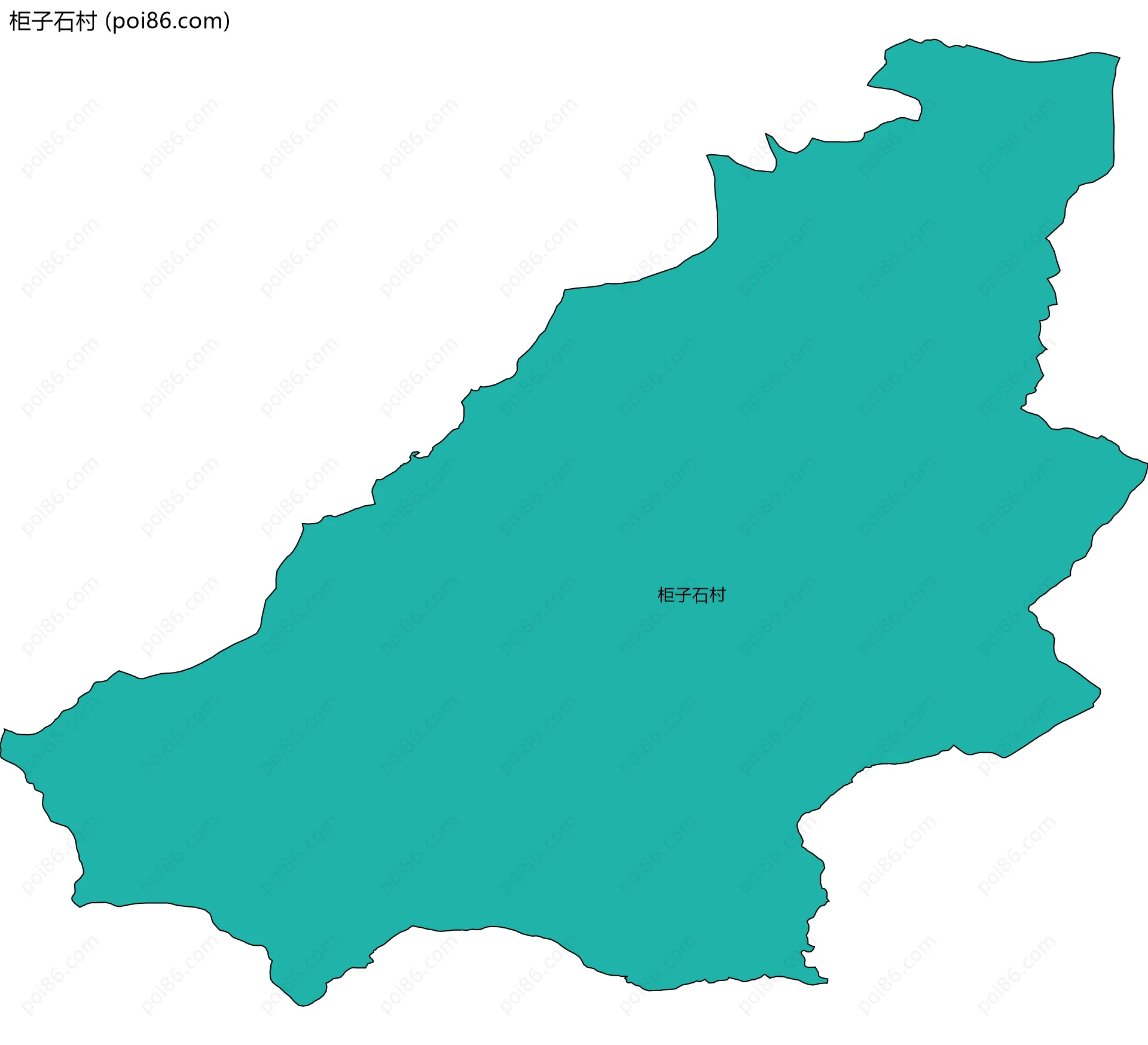 柜子石村边界地图