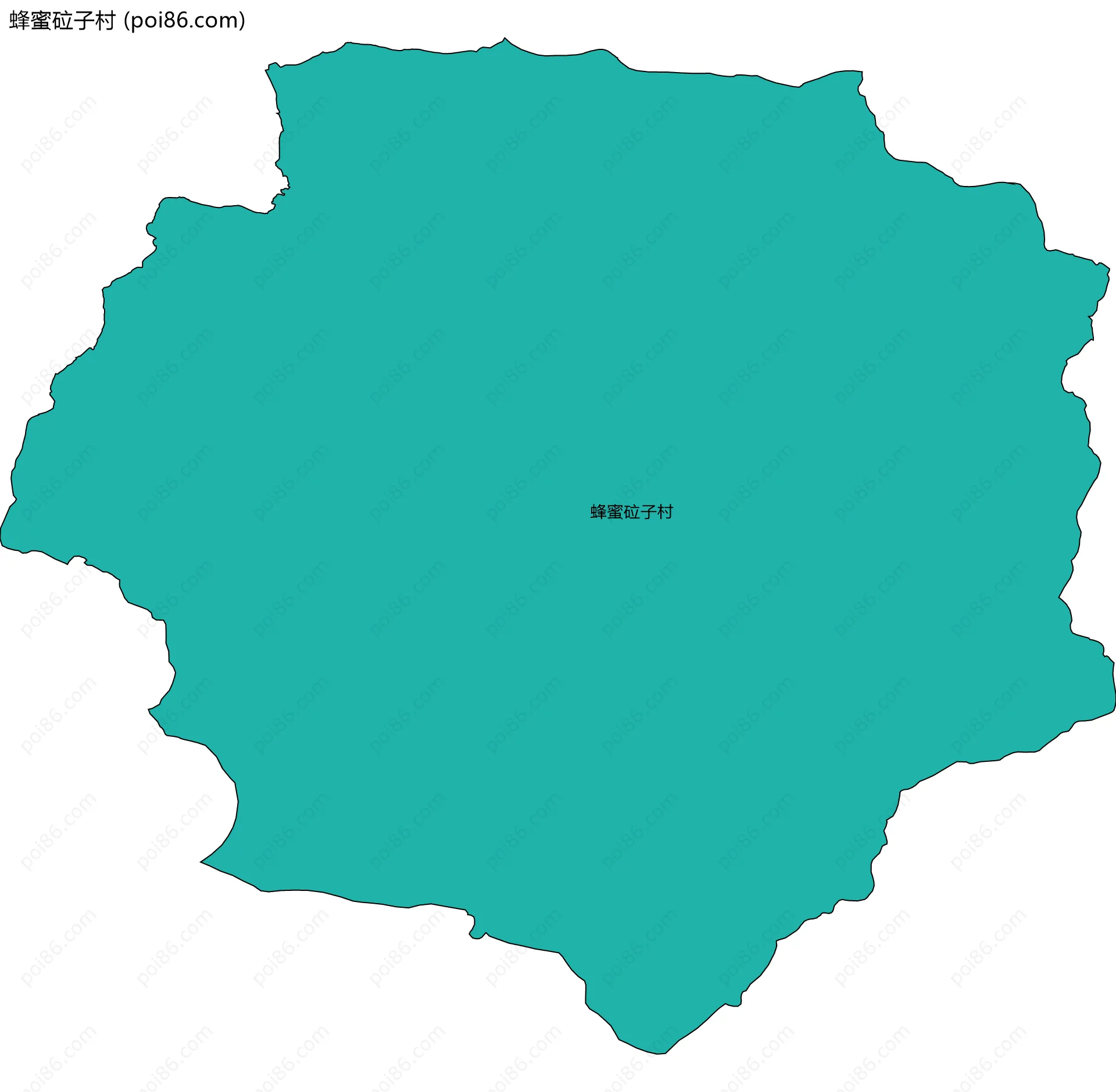 蜂蜜砬子村边界地图