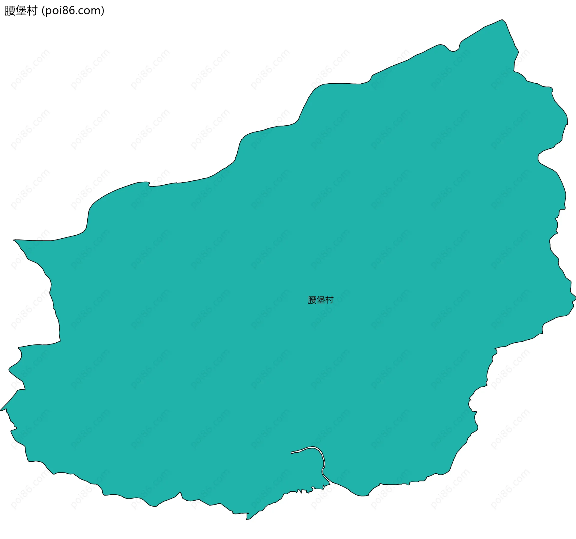 腰堡村边界地图