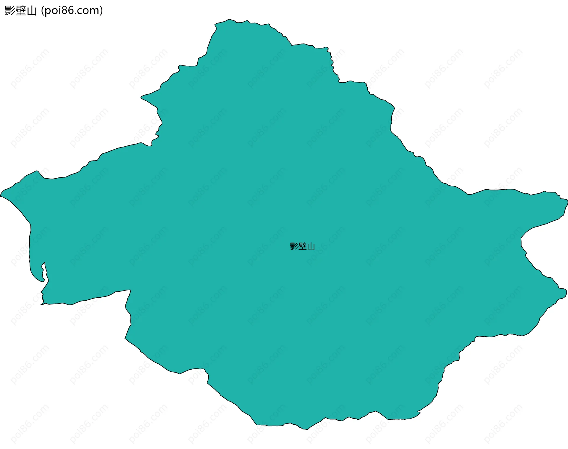 影壁山边界地图