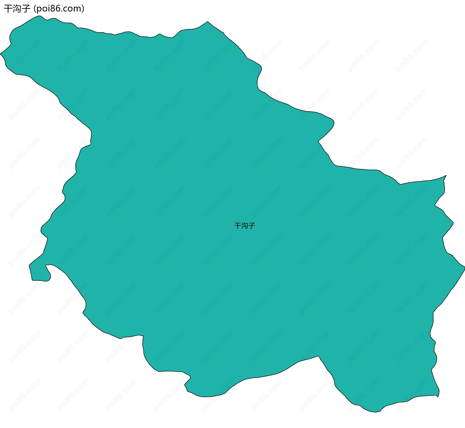 干沟子边界地图