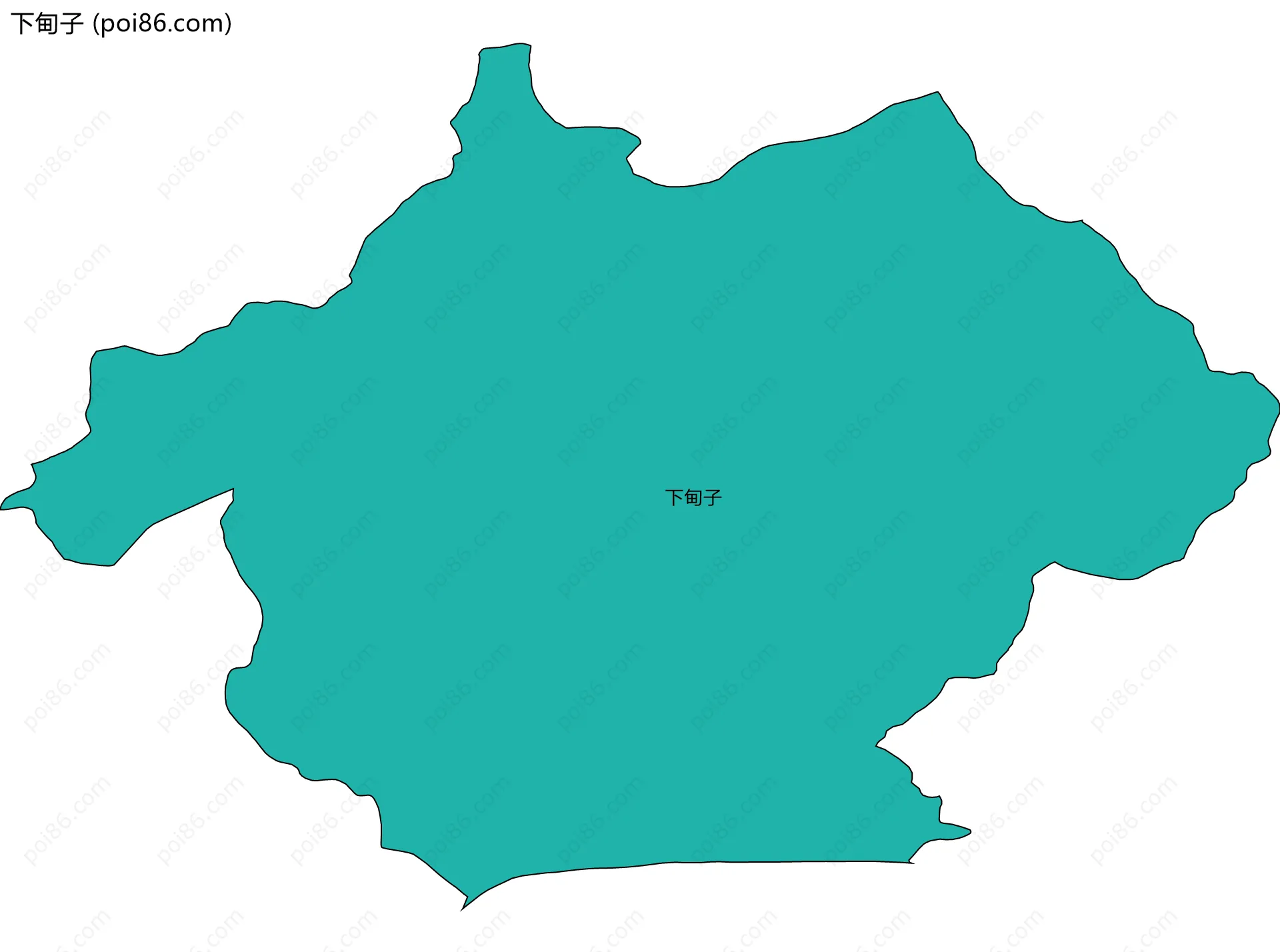 下甸子边界地图