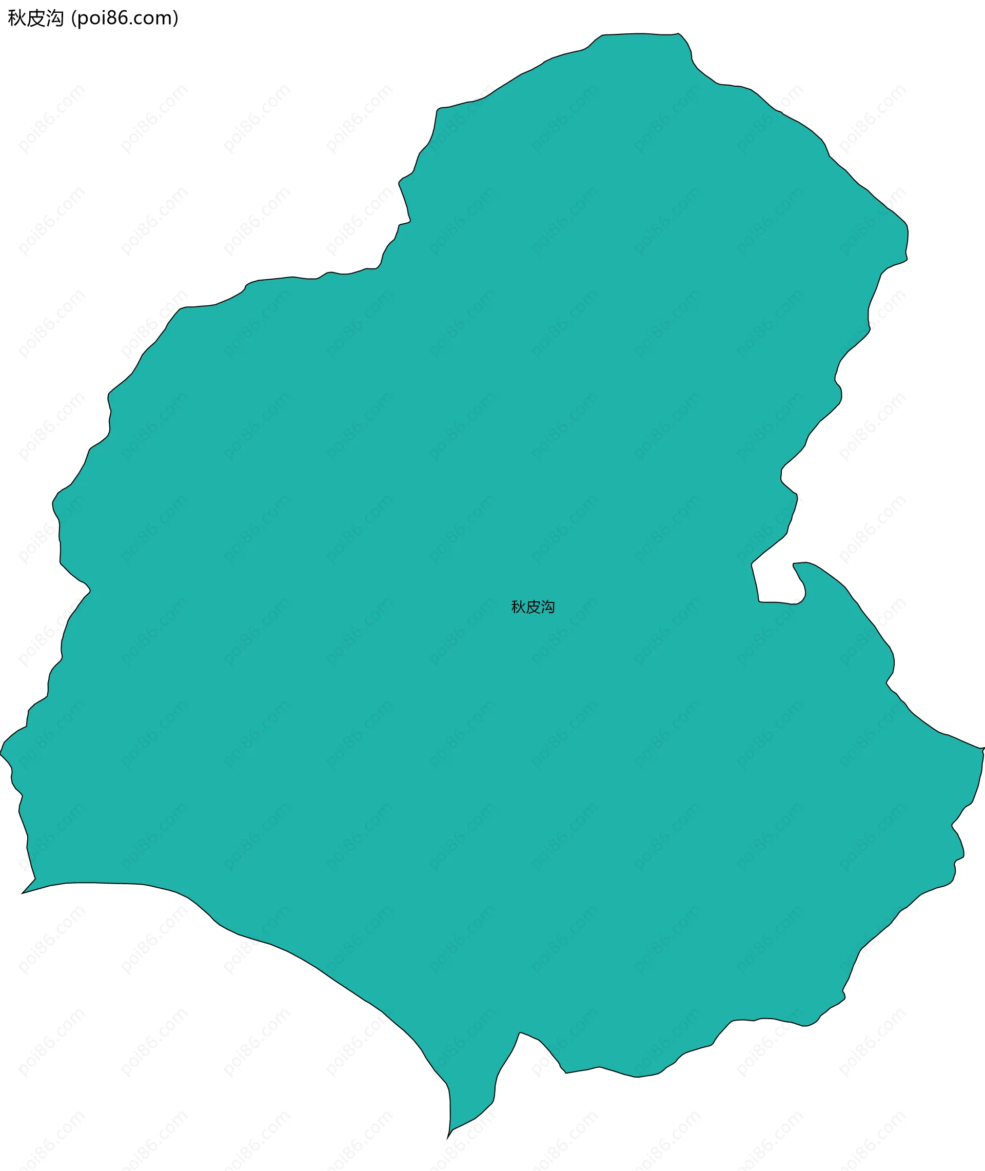 秋皮沟边界地图