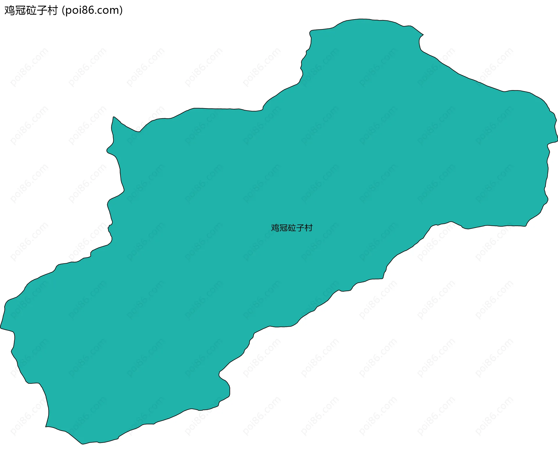 鸡冠砬子村边界地图