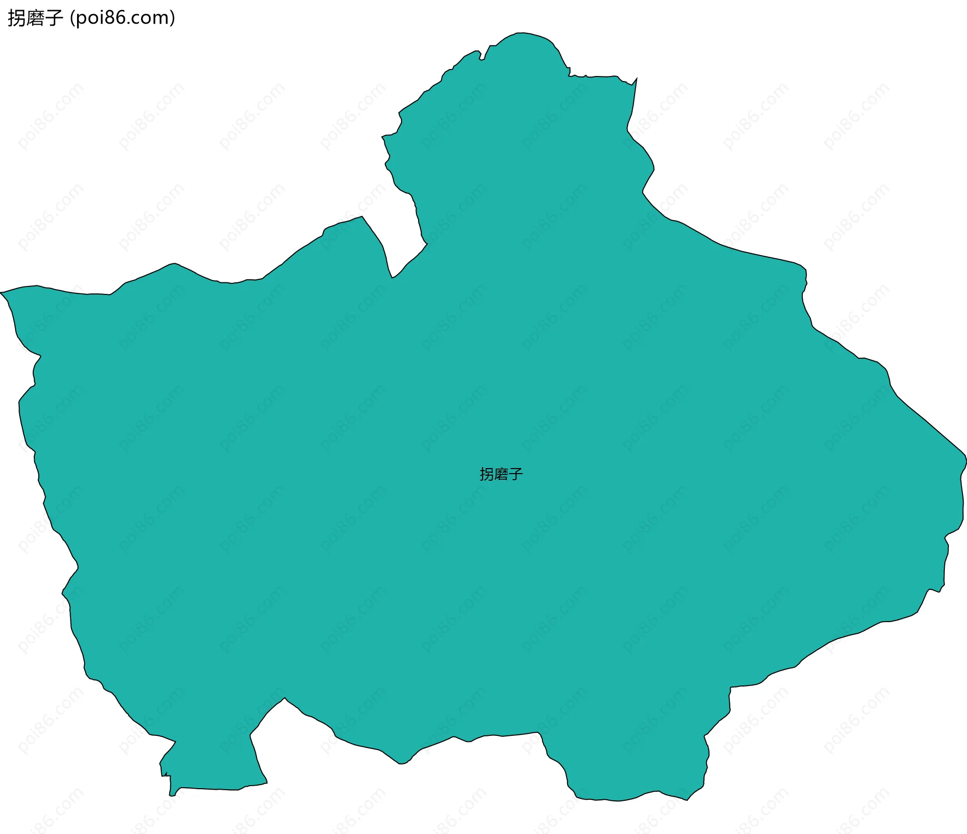 拐磨子边界地图