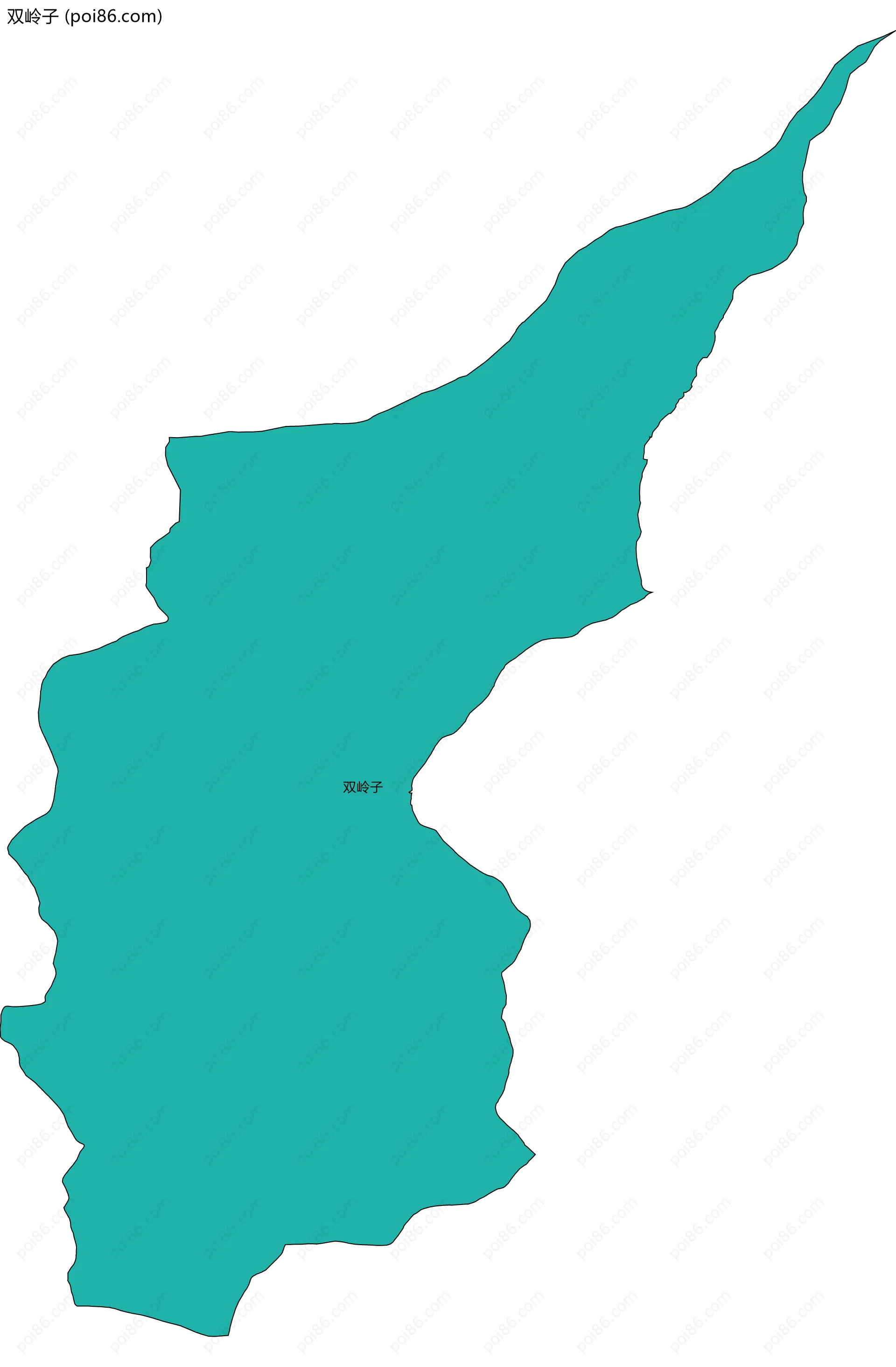 双岭子边界地图