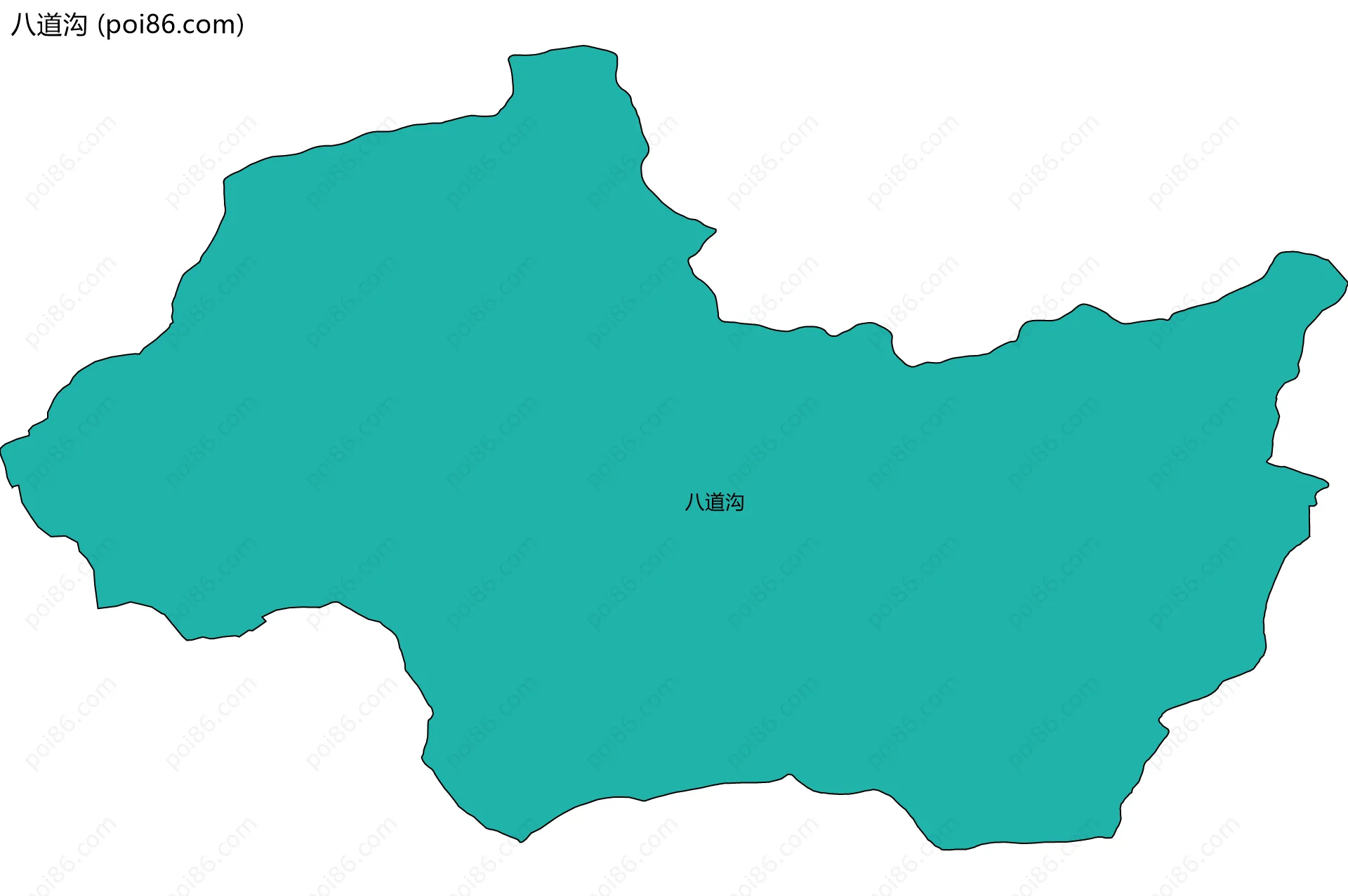 八道沟边界地图
