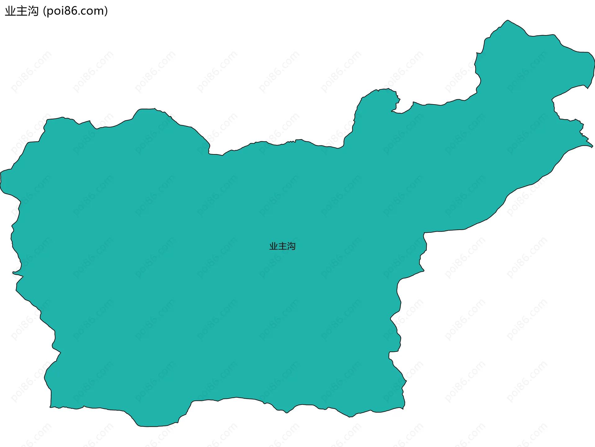 业主沟边界地图