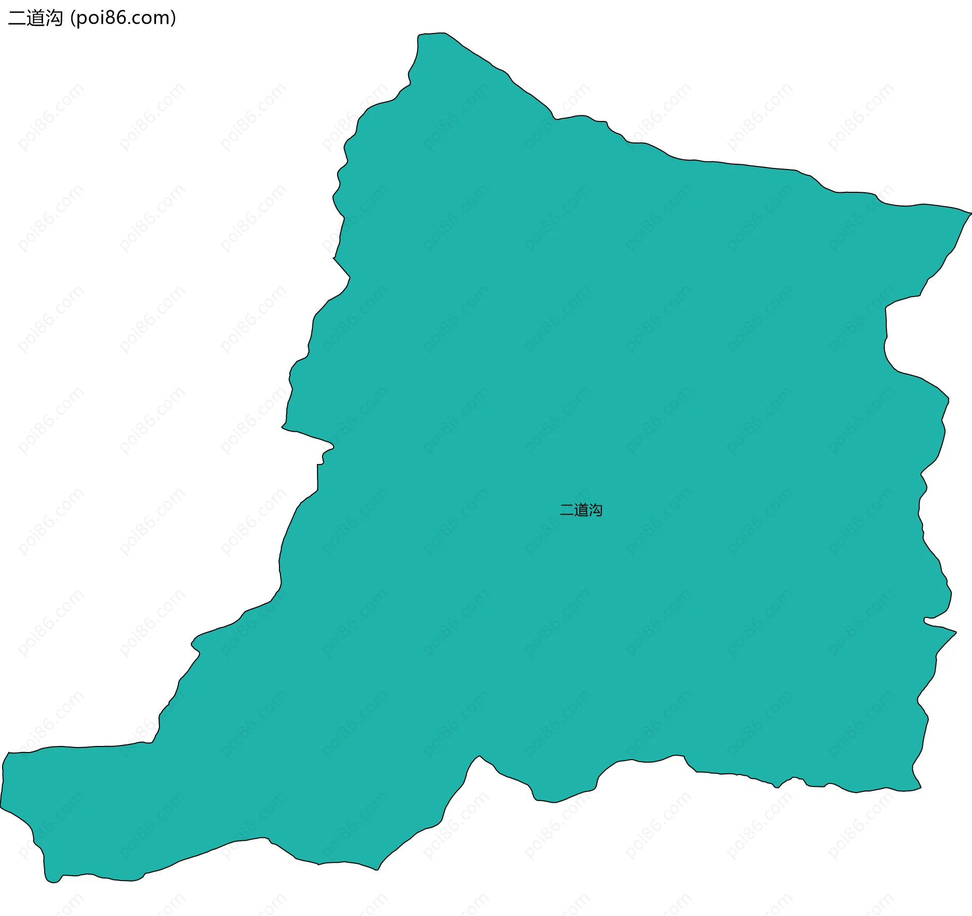 二道沟边界地图