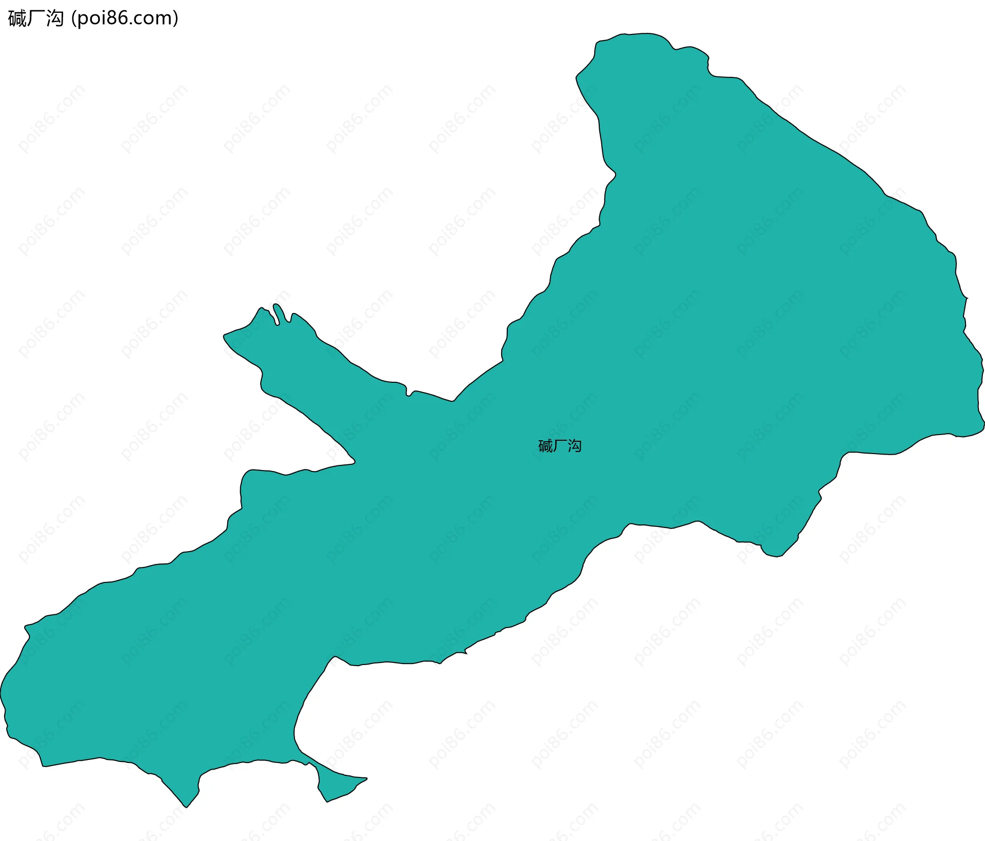 碱厂沟边界地图