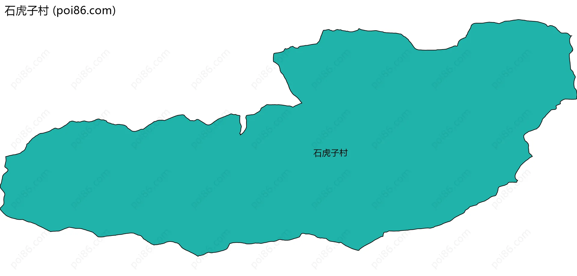 石虎子村边界地图