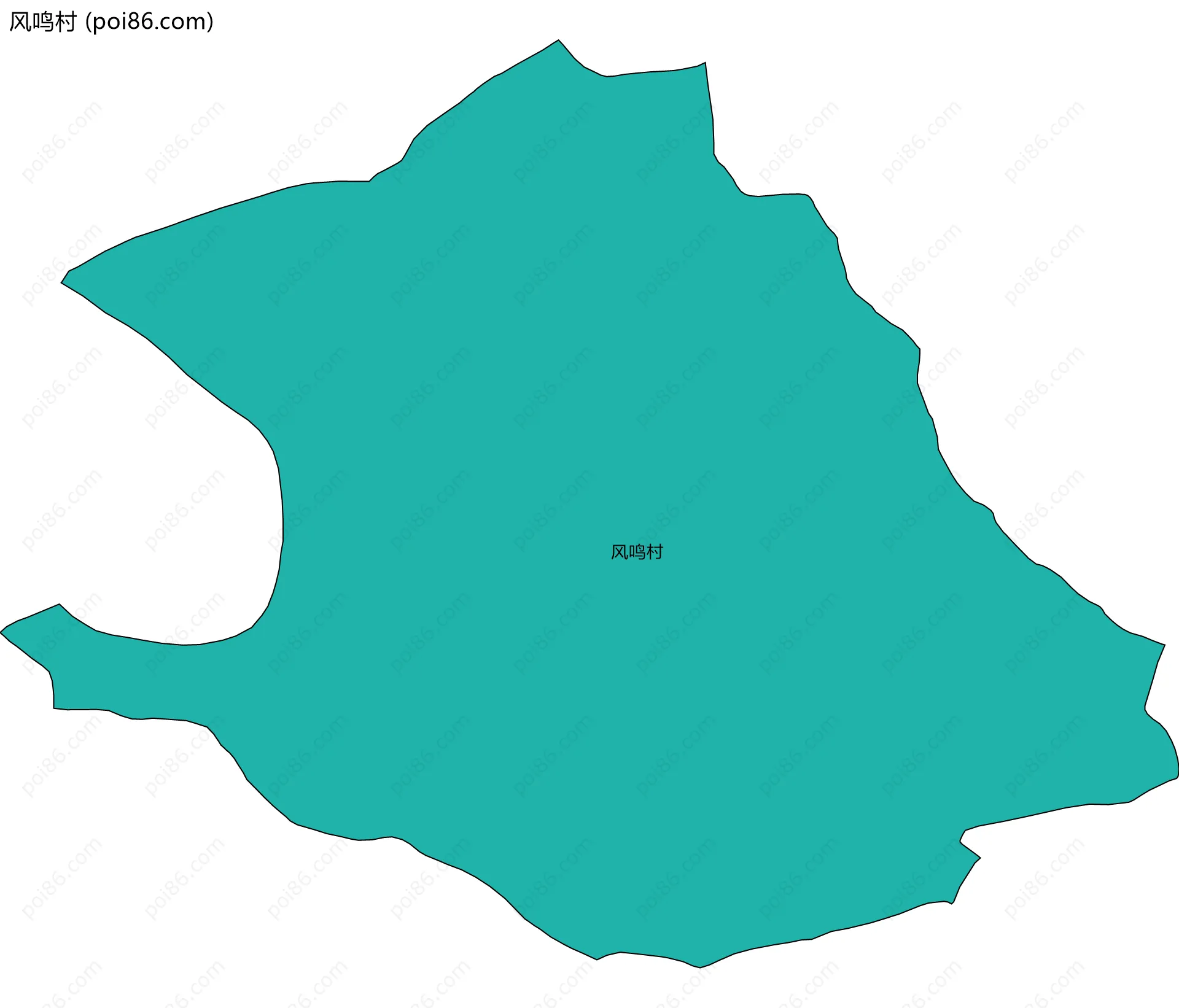 风鸣村边界地图