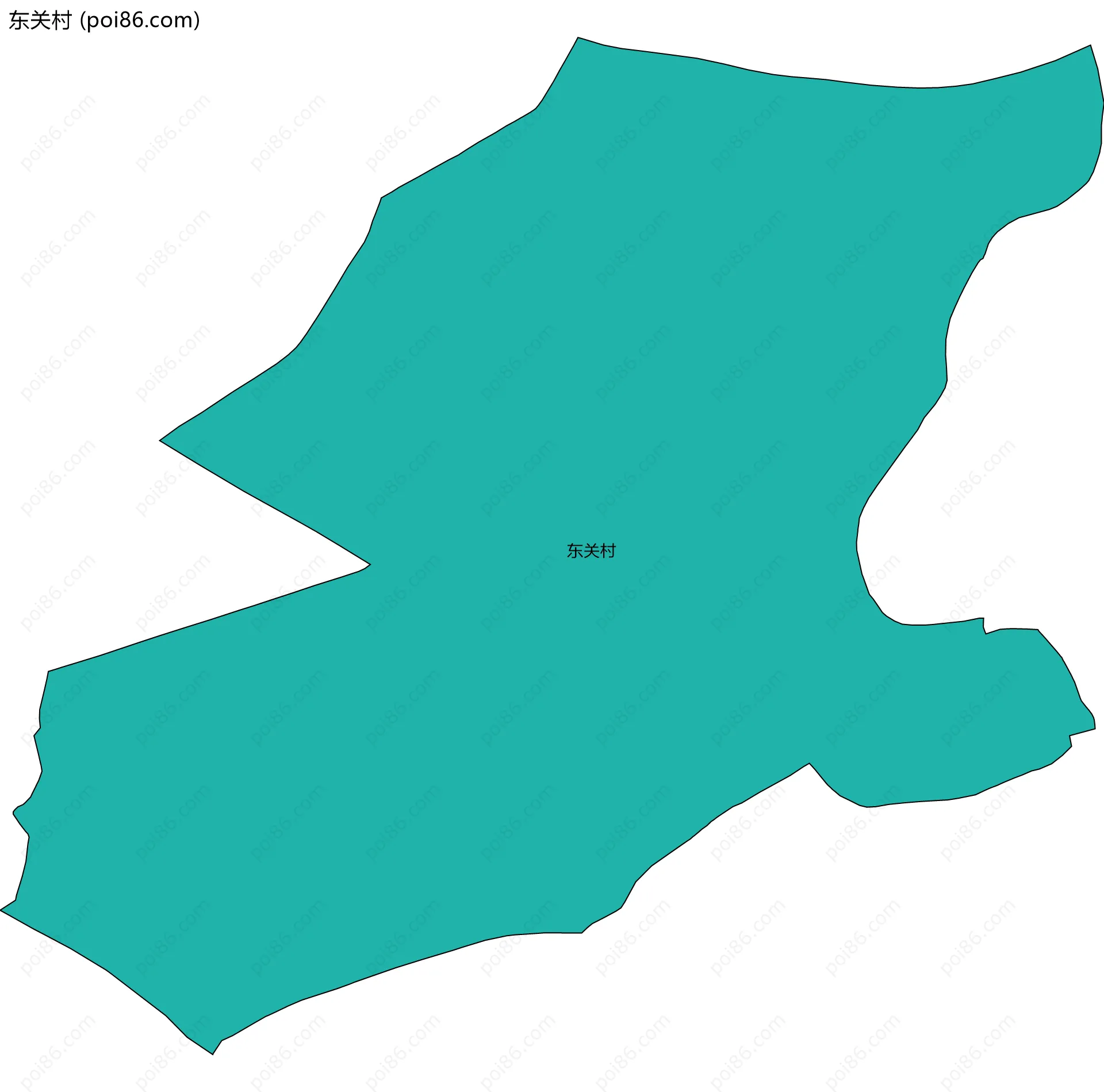 东关村边界地图