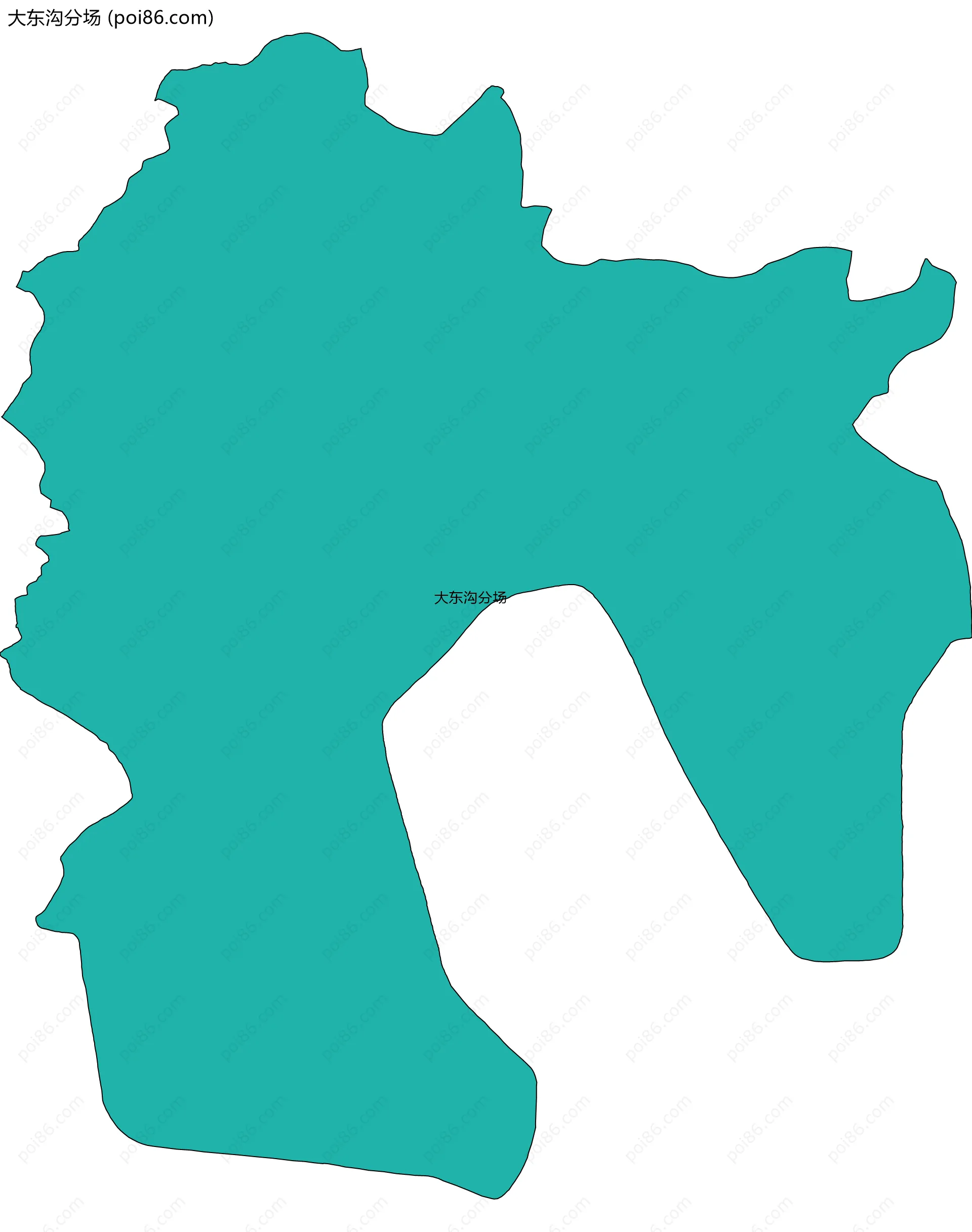 大东沟分场边界地图