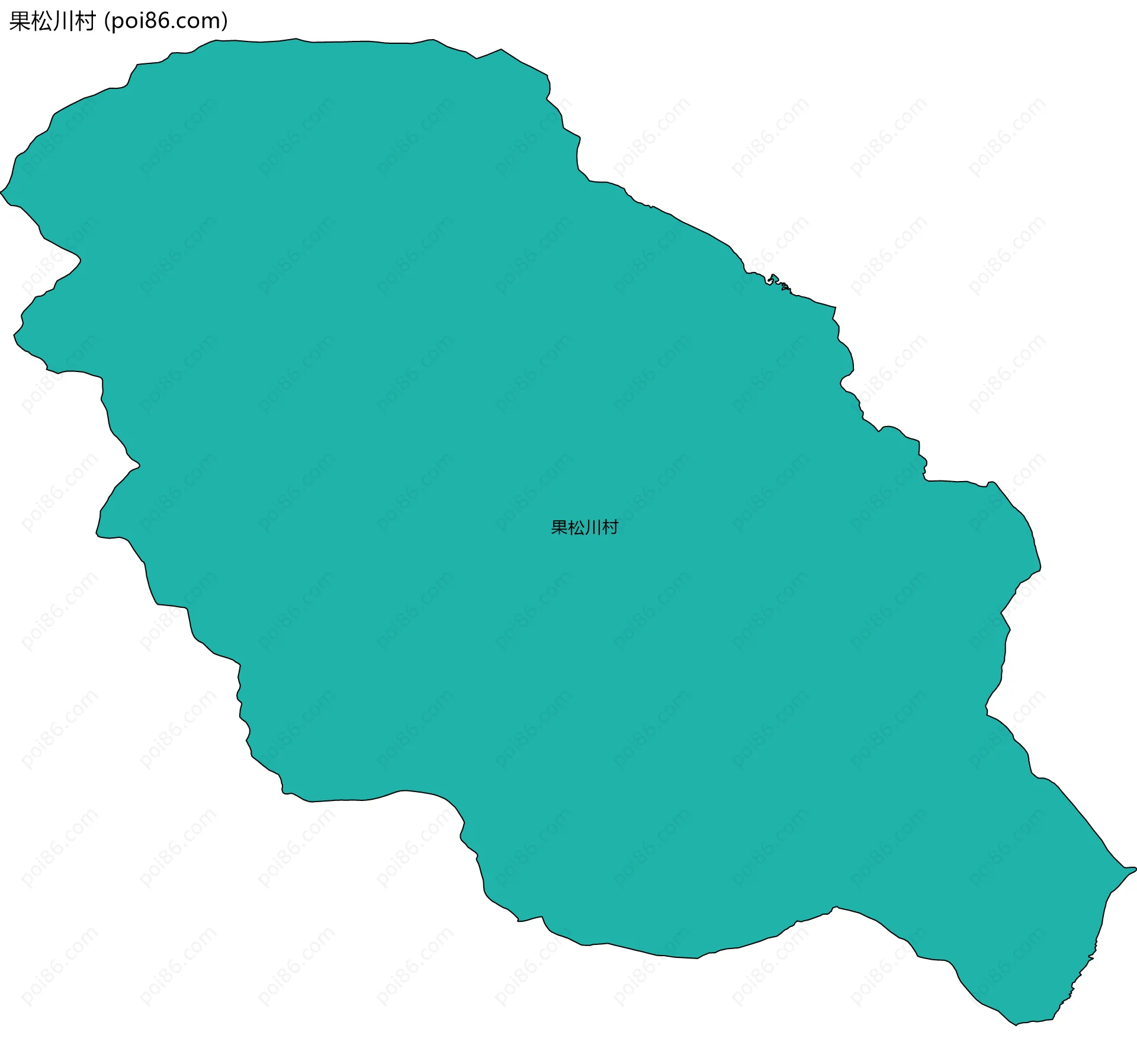 果松川村边界地图