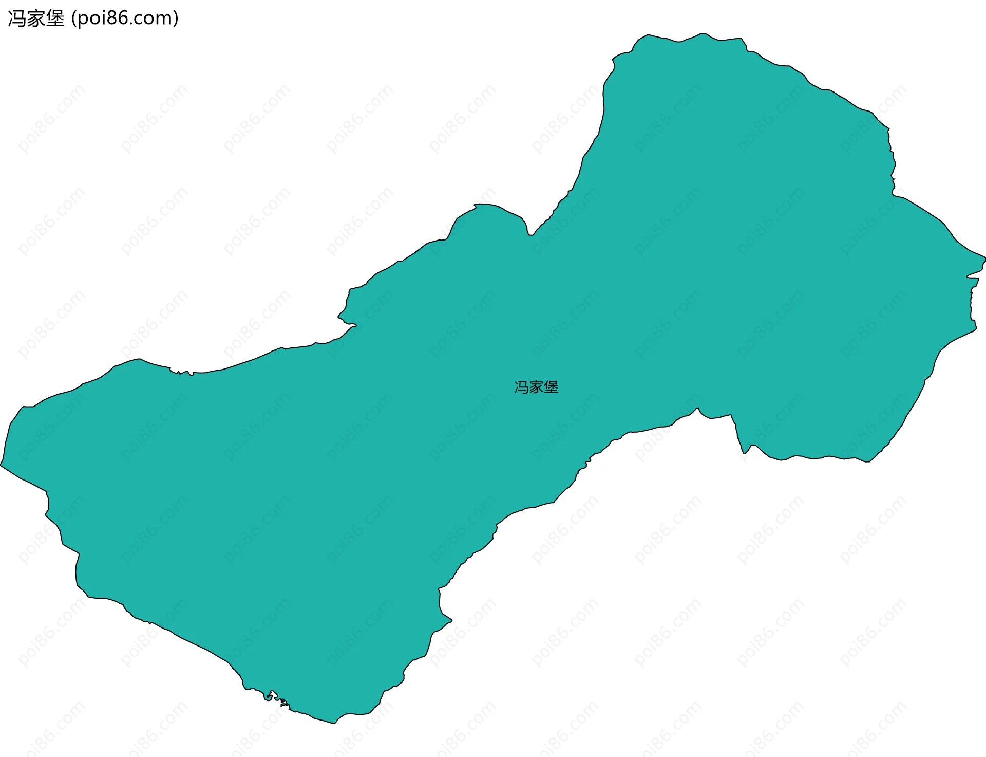 冯家堡边界地图