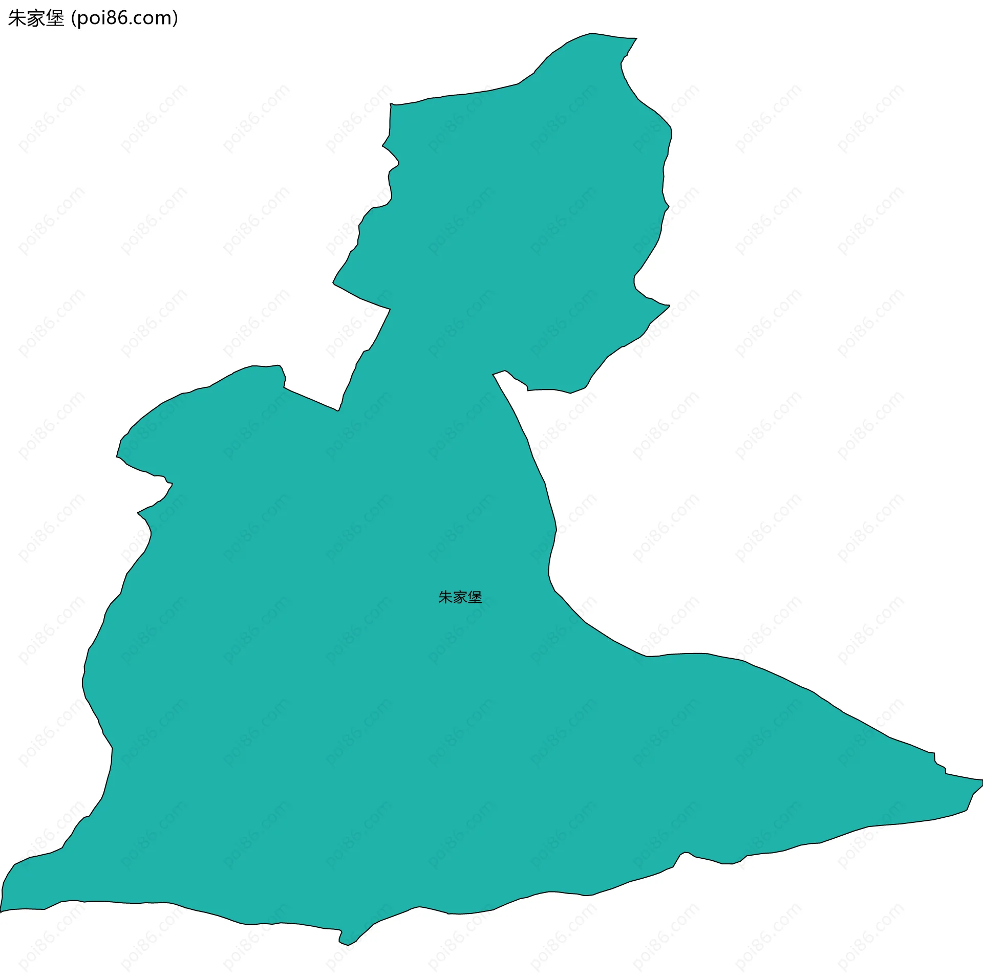 朱家堡边界地图