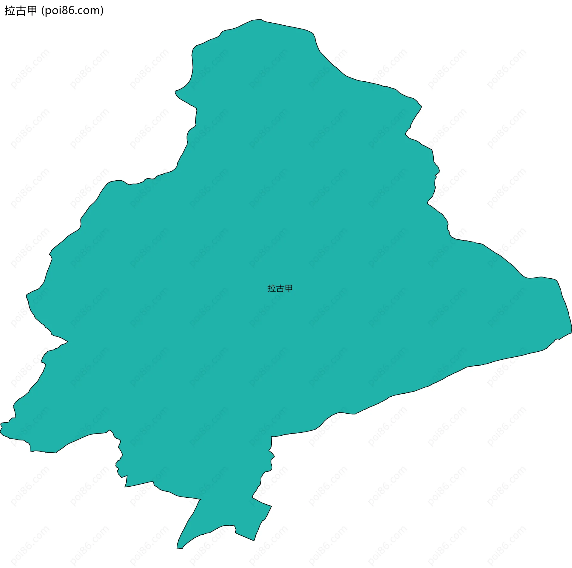 拉古甲边界地图