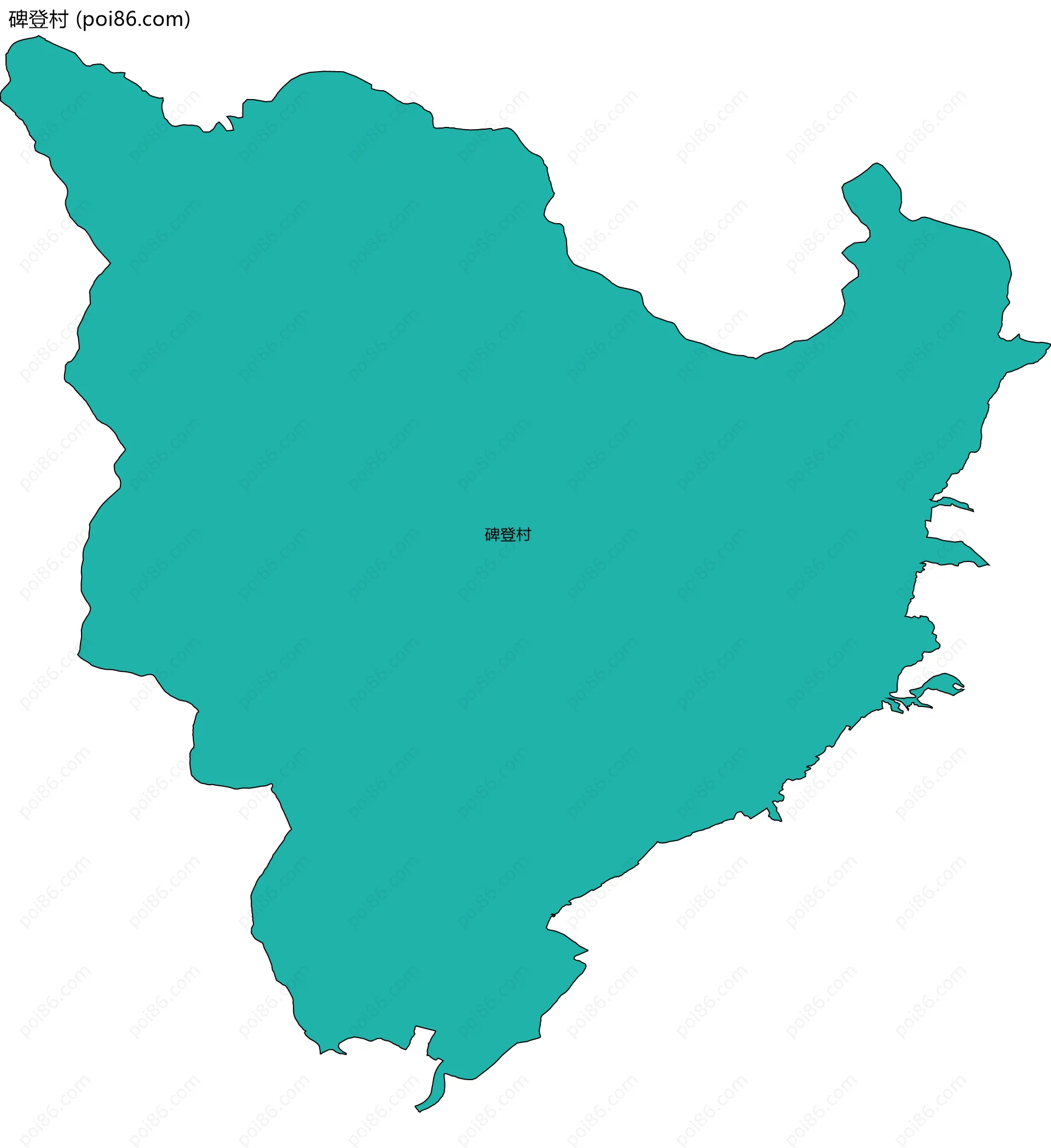 碑登村边界地图