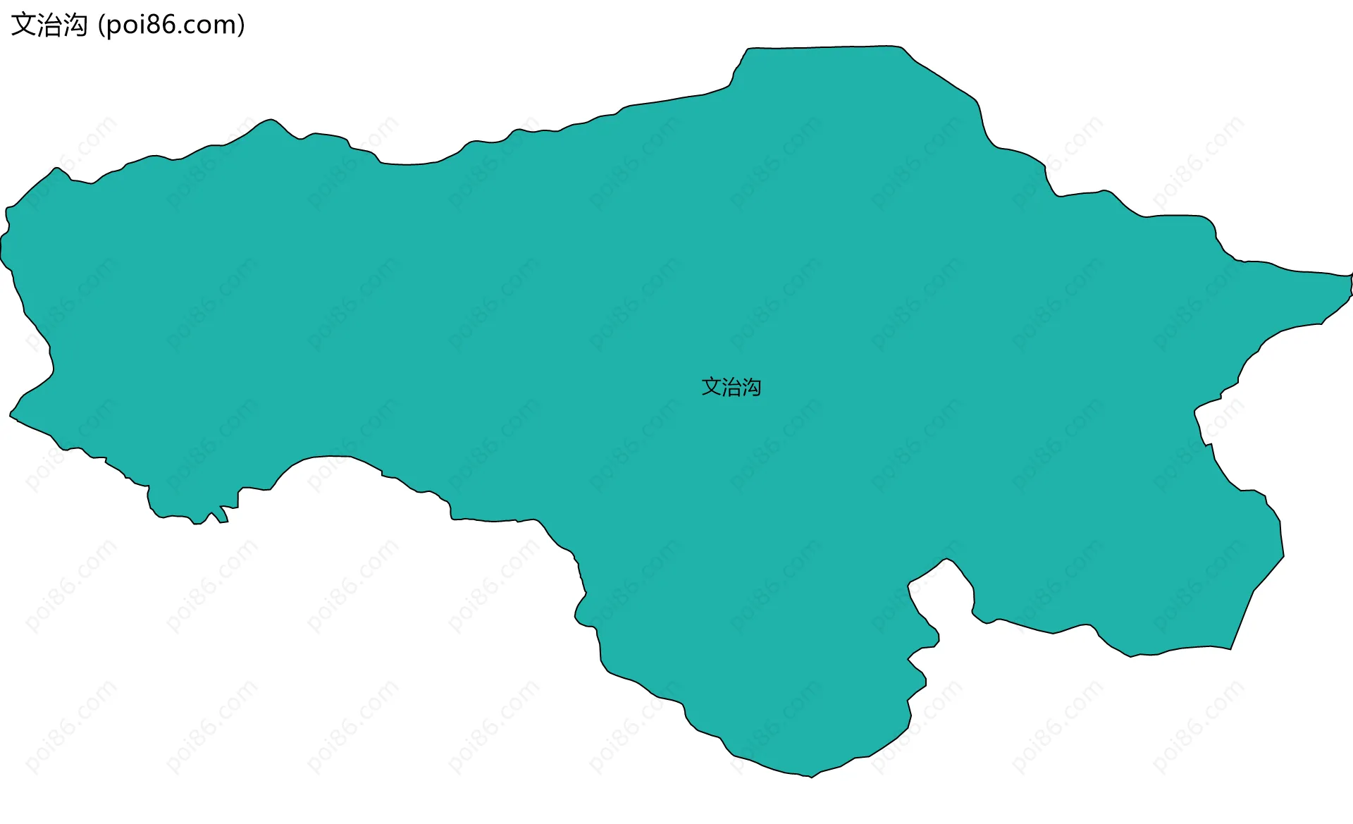 文治沟边界地图