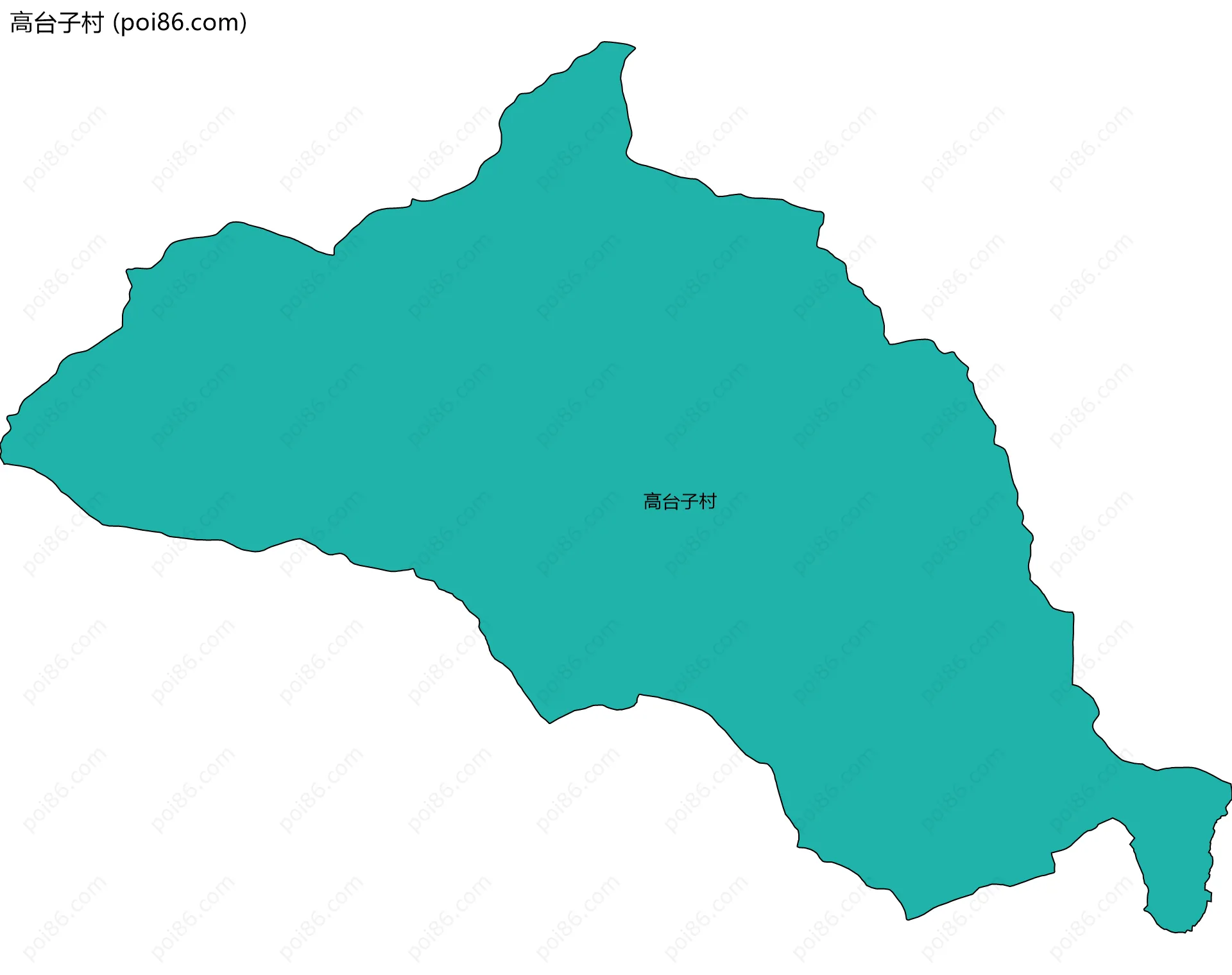 高台子村边界地图