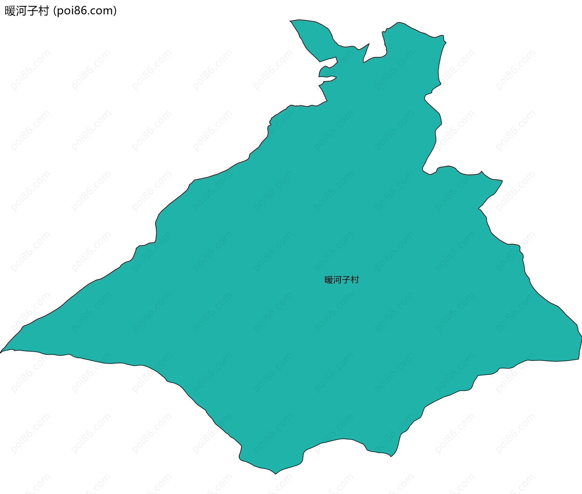 暖河子村边界地图