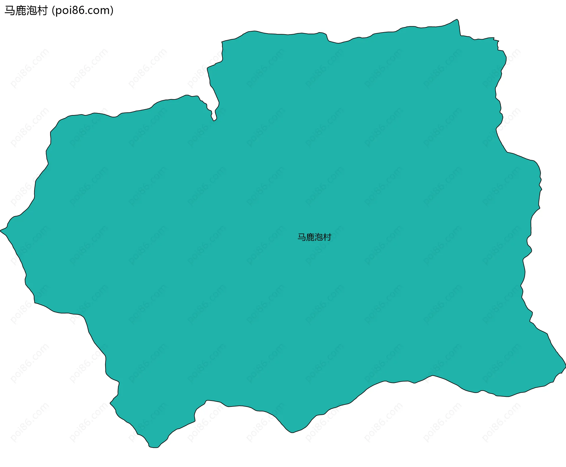 马鹿泡村边界地图