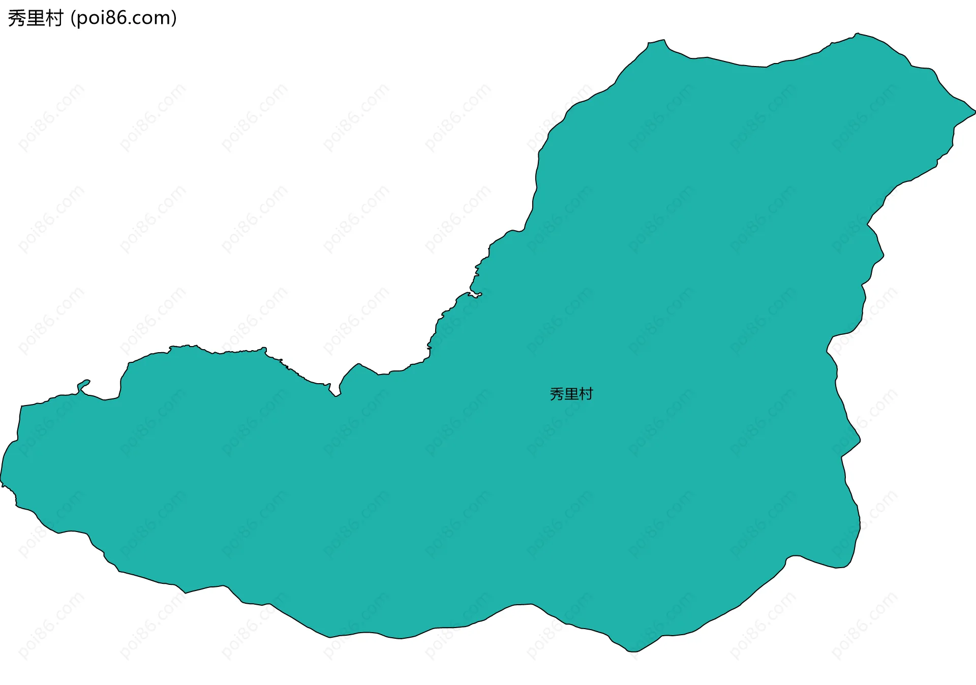 秀里村边界地图