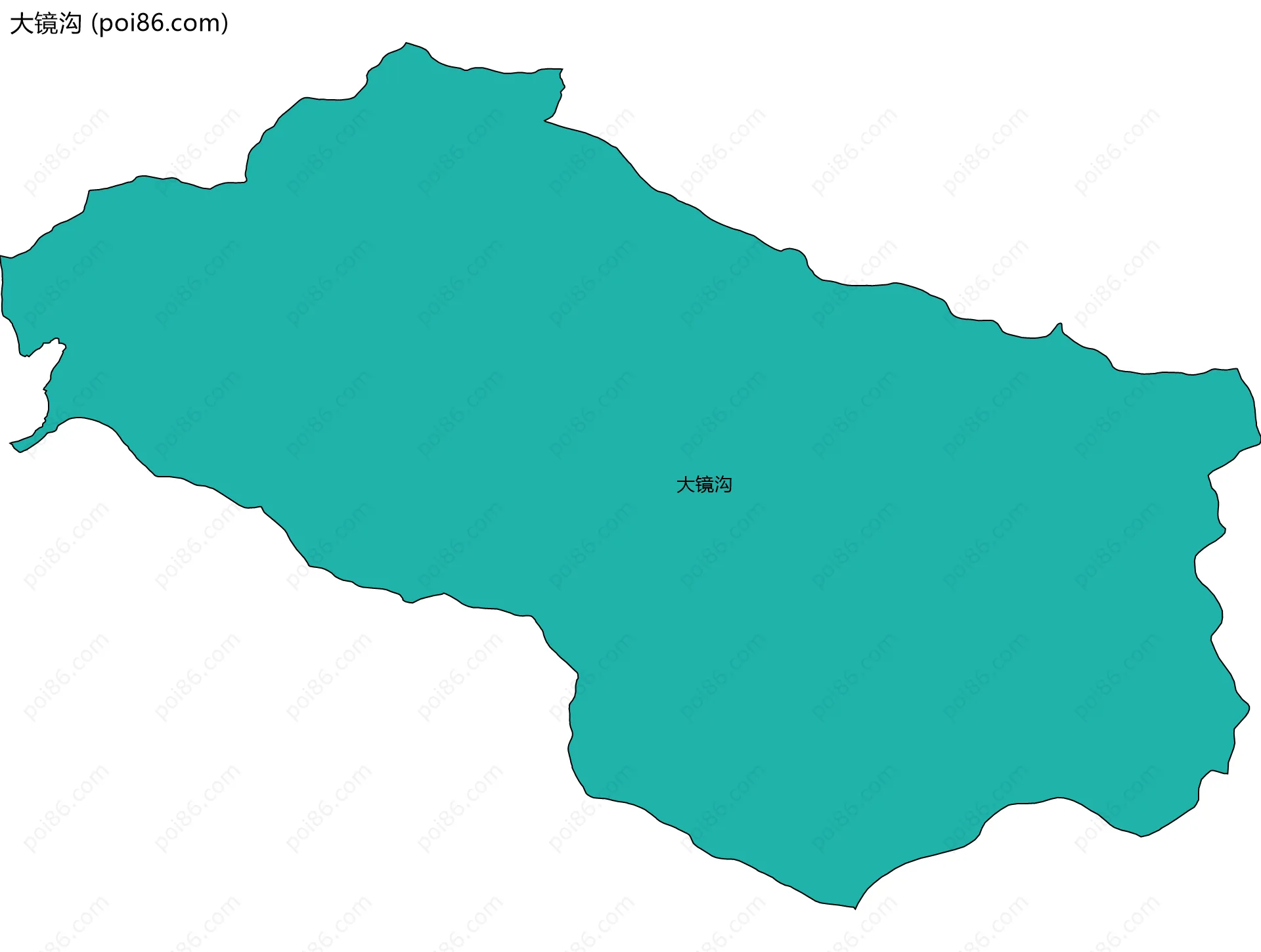 大镜沟边界地图