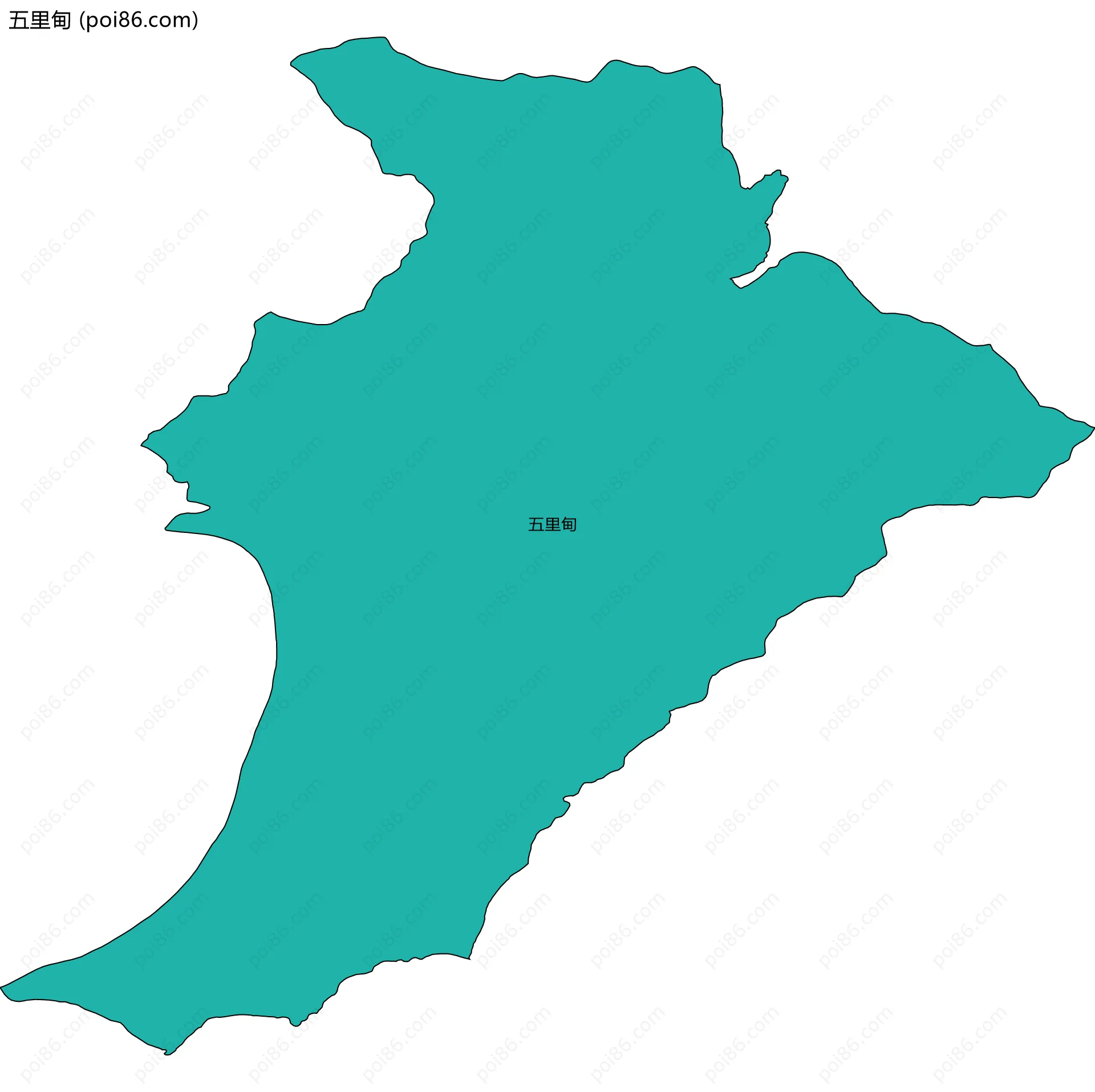 五里甸边界地图