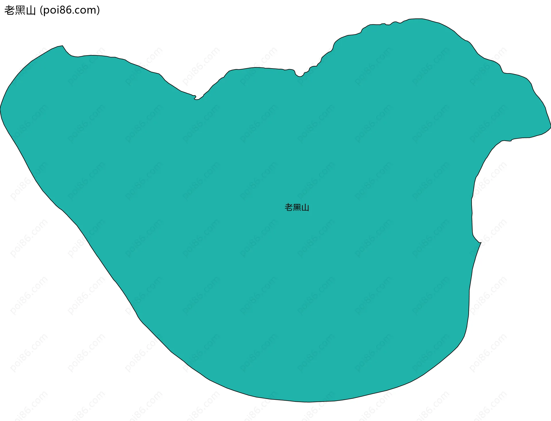 老黑山边界地图