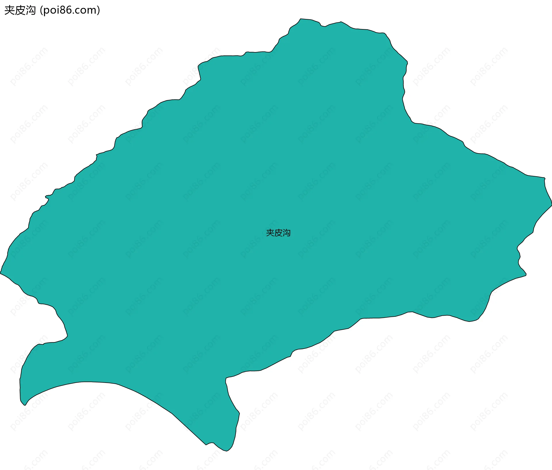夹皮沟边界地图