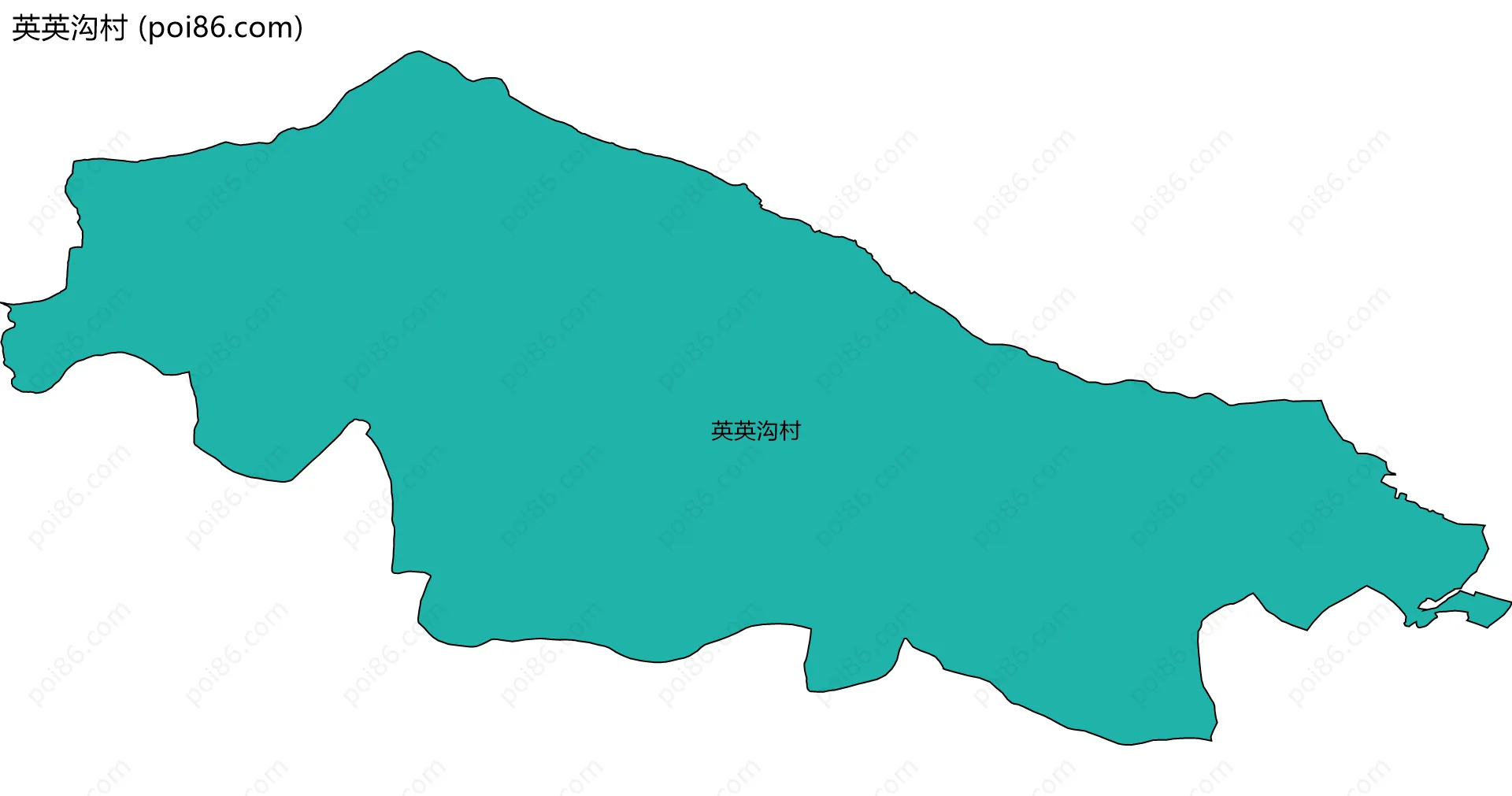 英英沟村边界地图