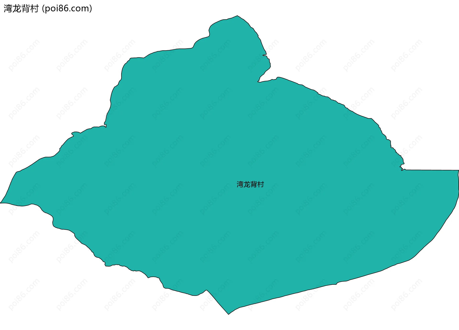 湾龙背村边界地图