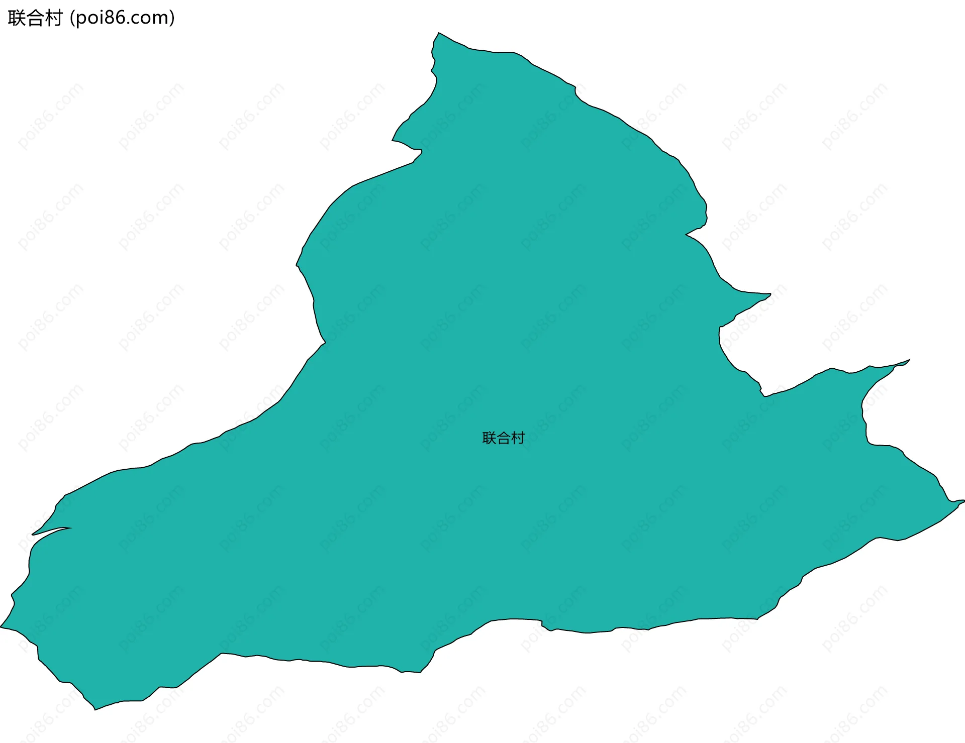 联合村边界地图