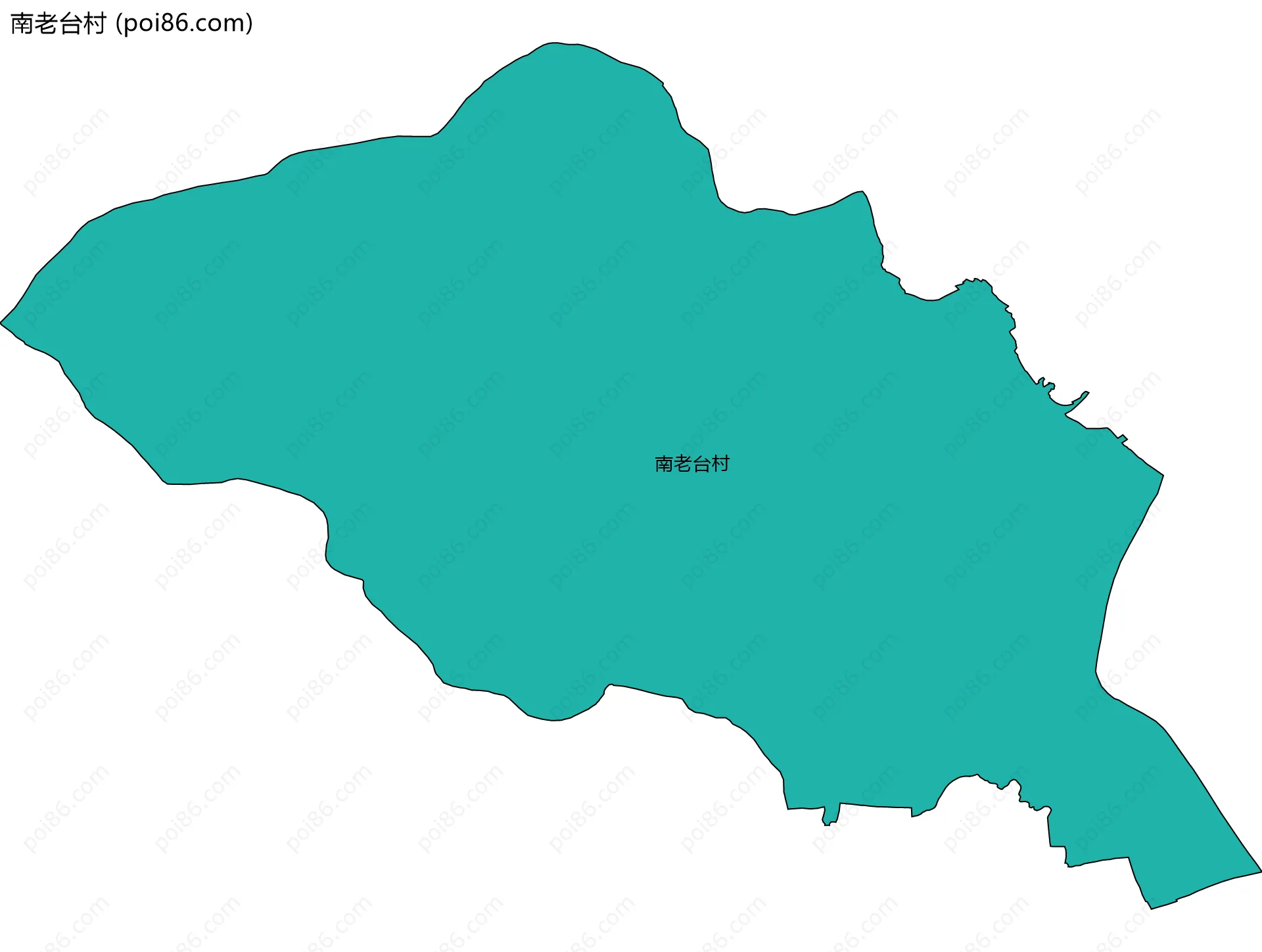 南老台村边界地图