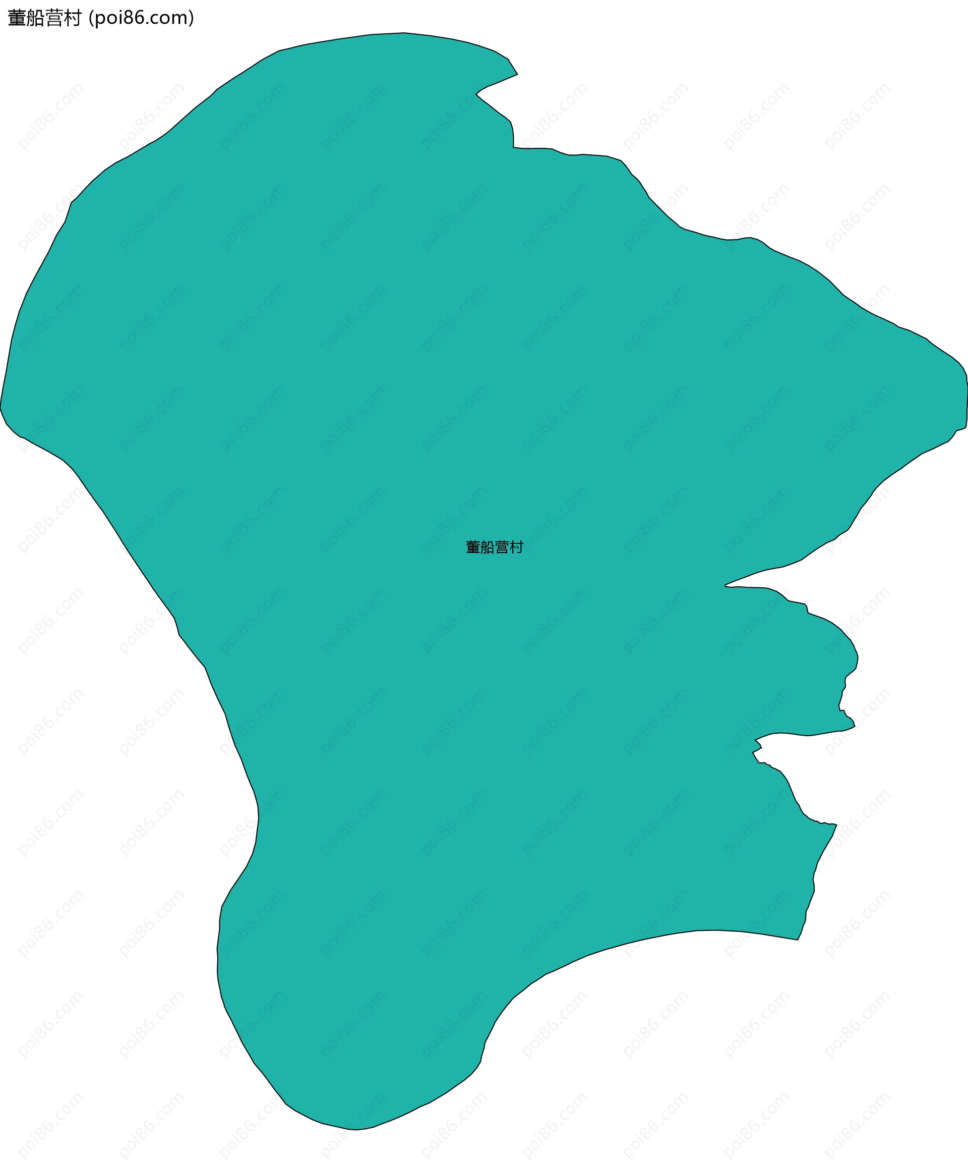 董船营村边界地图