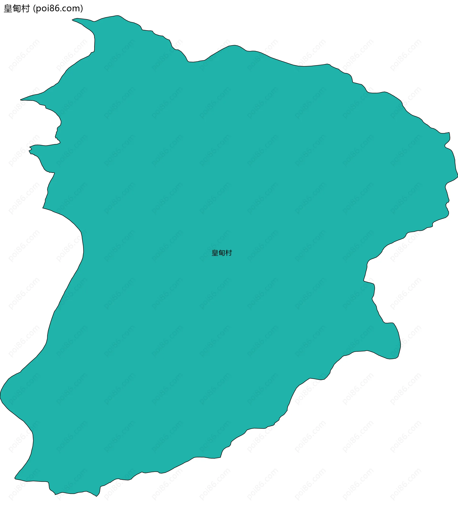 皇甸村边界地图