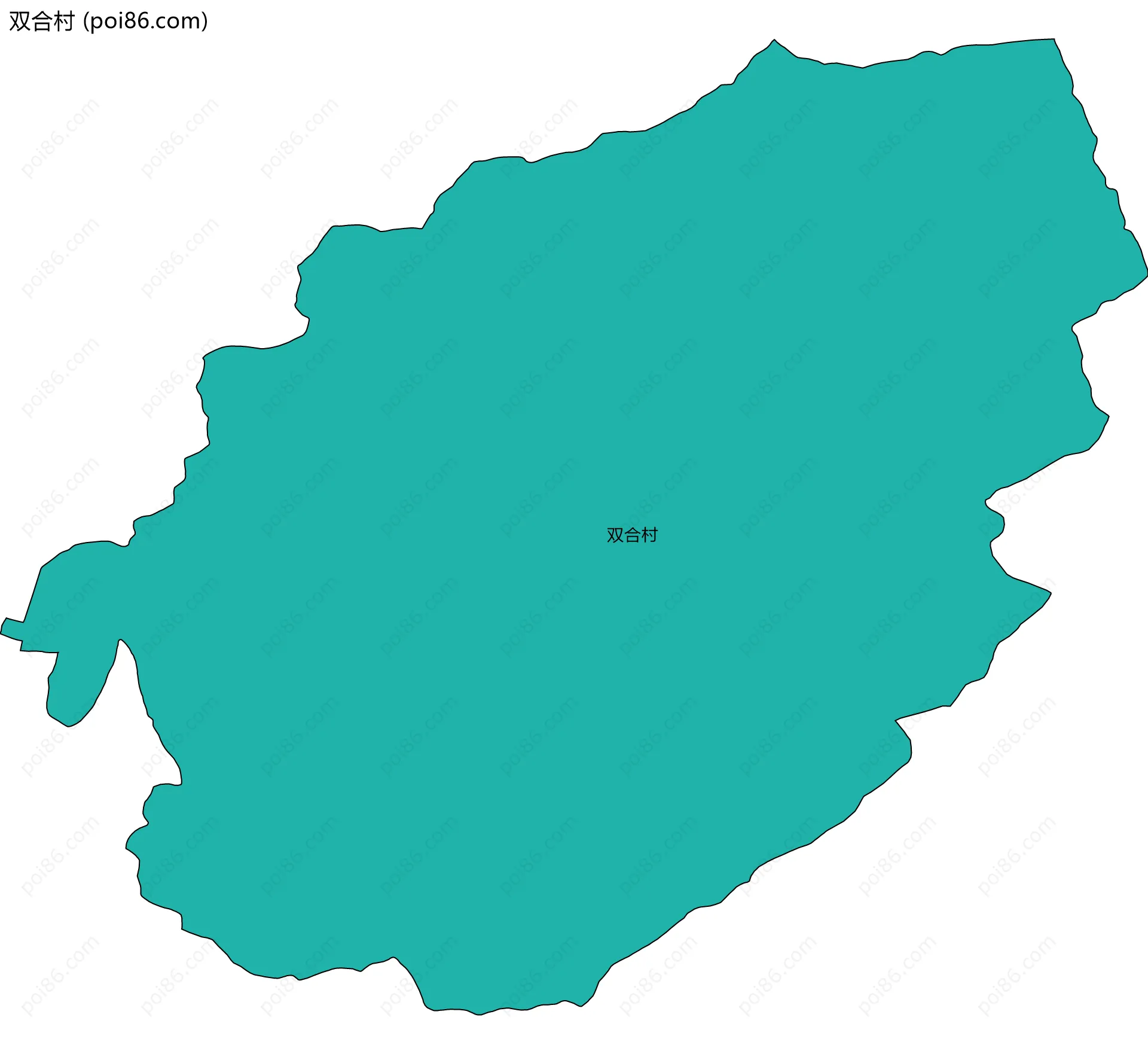 双合村边界地图
