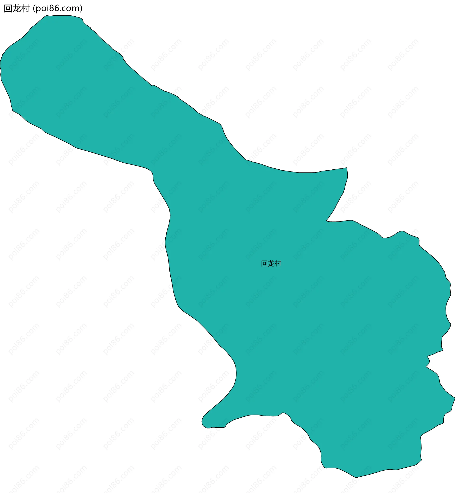 回龙村边界地图