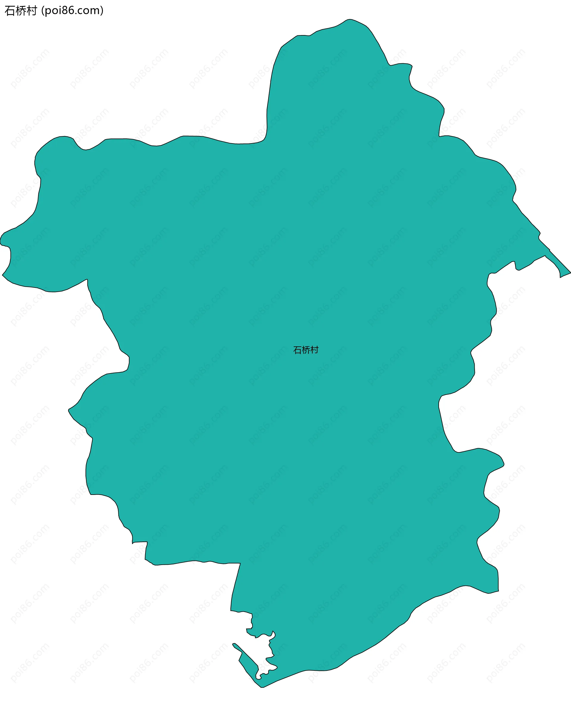 石桥村边界地图