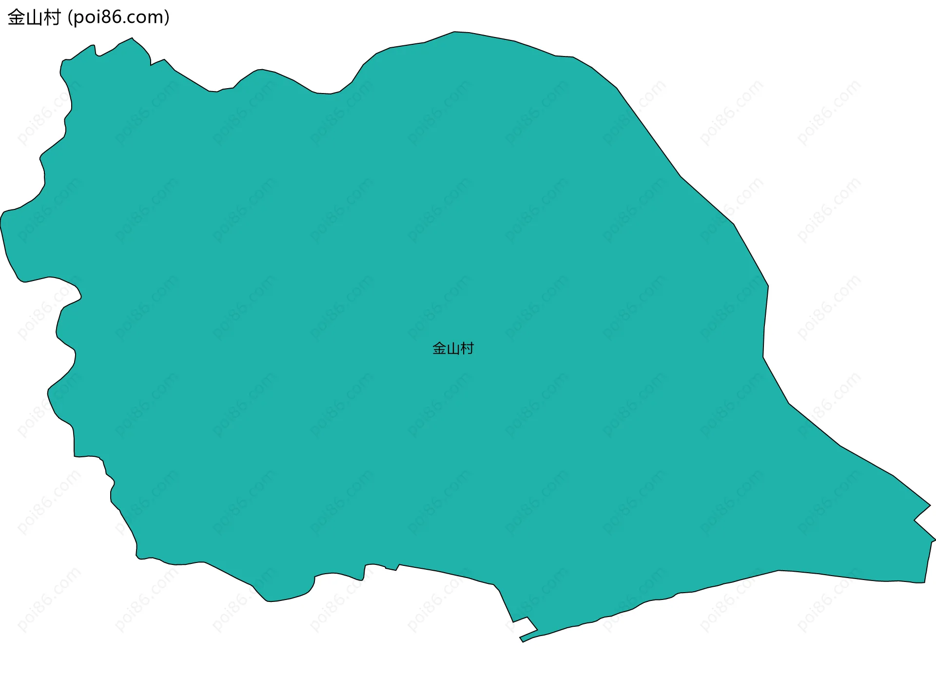 金山村边界地图