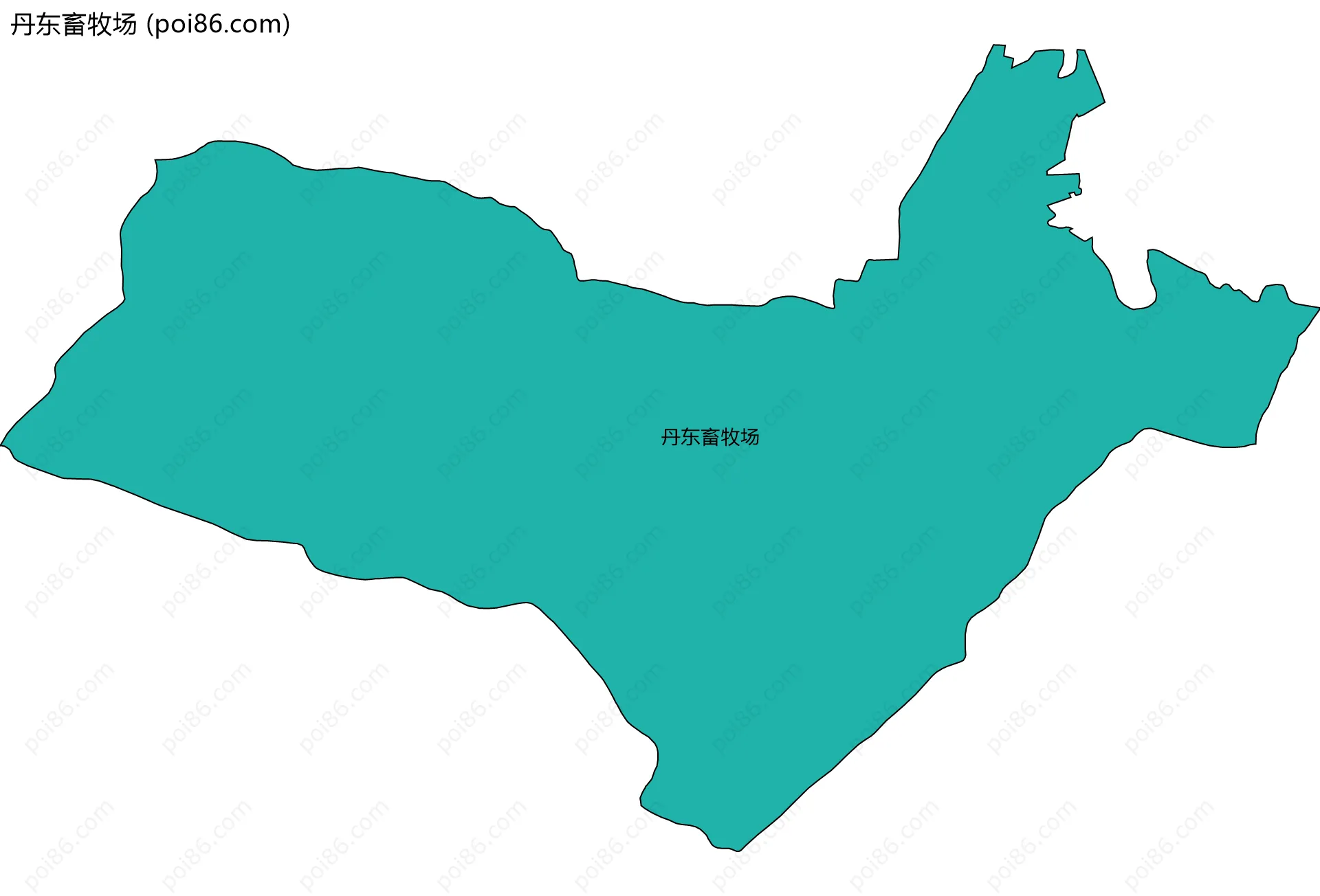 丹东畜牧场边界地图